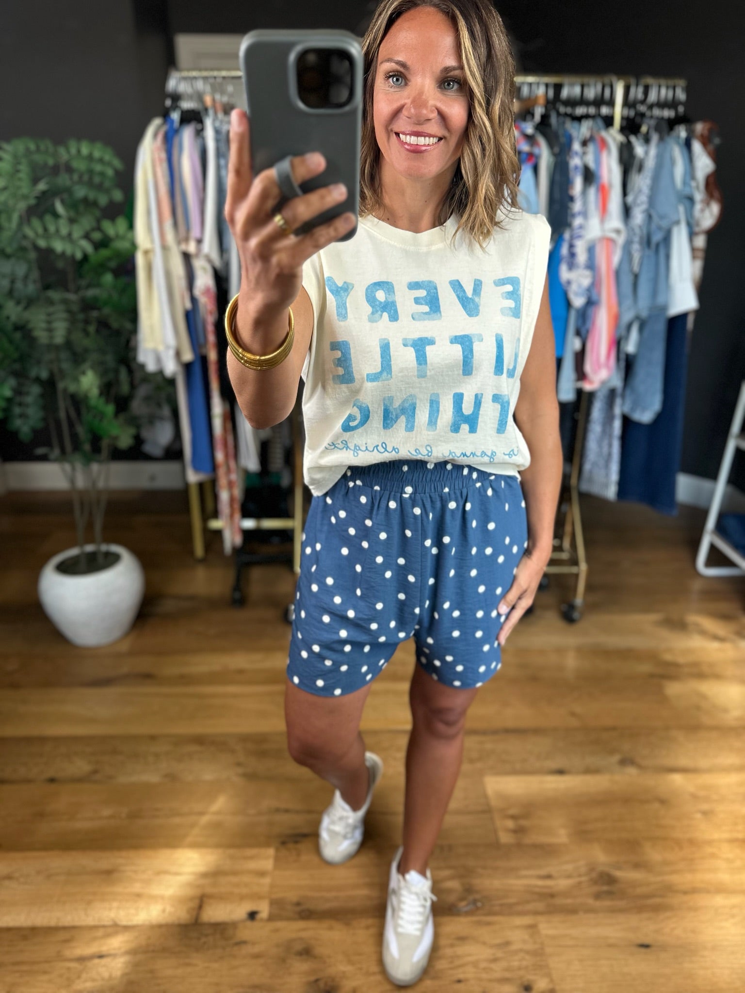 The Dani Polka-Dot Pocket Short-Shorts-Anna Kaytes Boutique-Anna Kaytes Boutique, Women's Fashion Boutique in Grinnell, Iowa