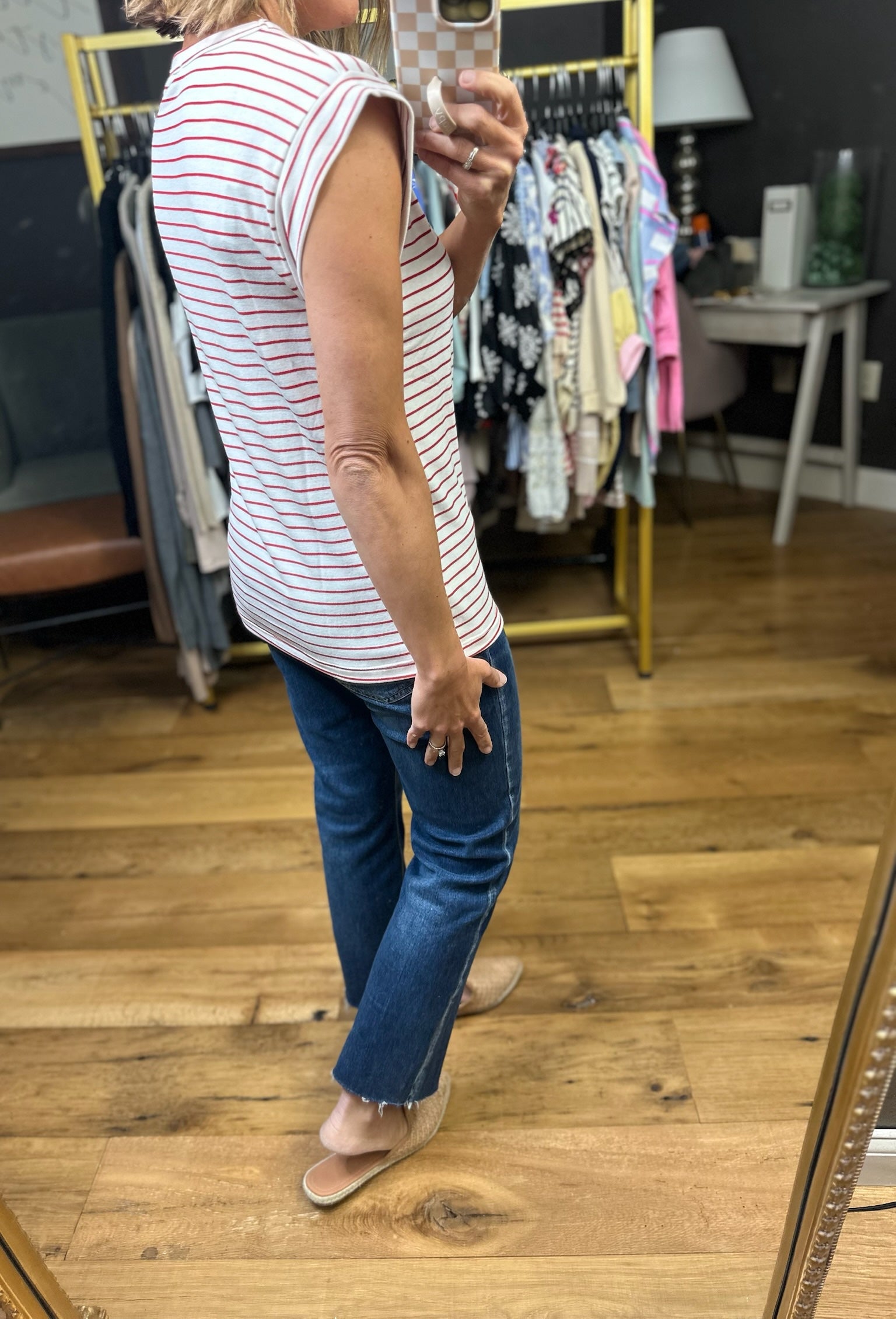 The Right Questions Striped Cap-Sleeve Top - Multiple Options-Staccato-Anna Kaytes Boutique, Women's Fashion Boutique in Grinnell, Iowa