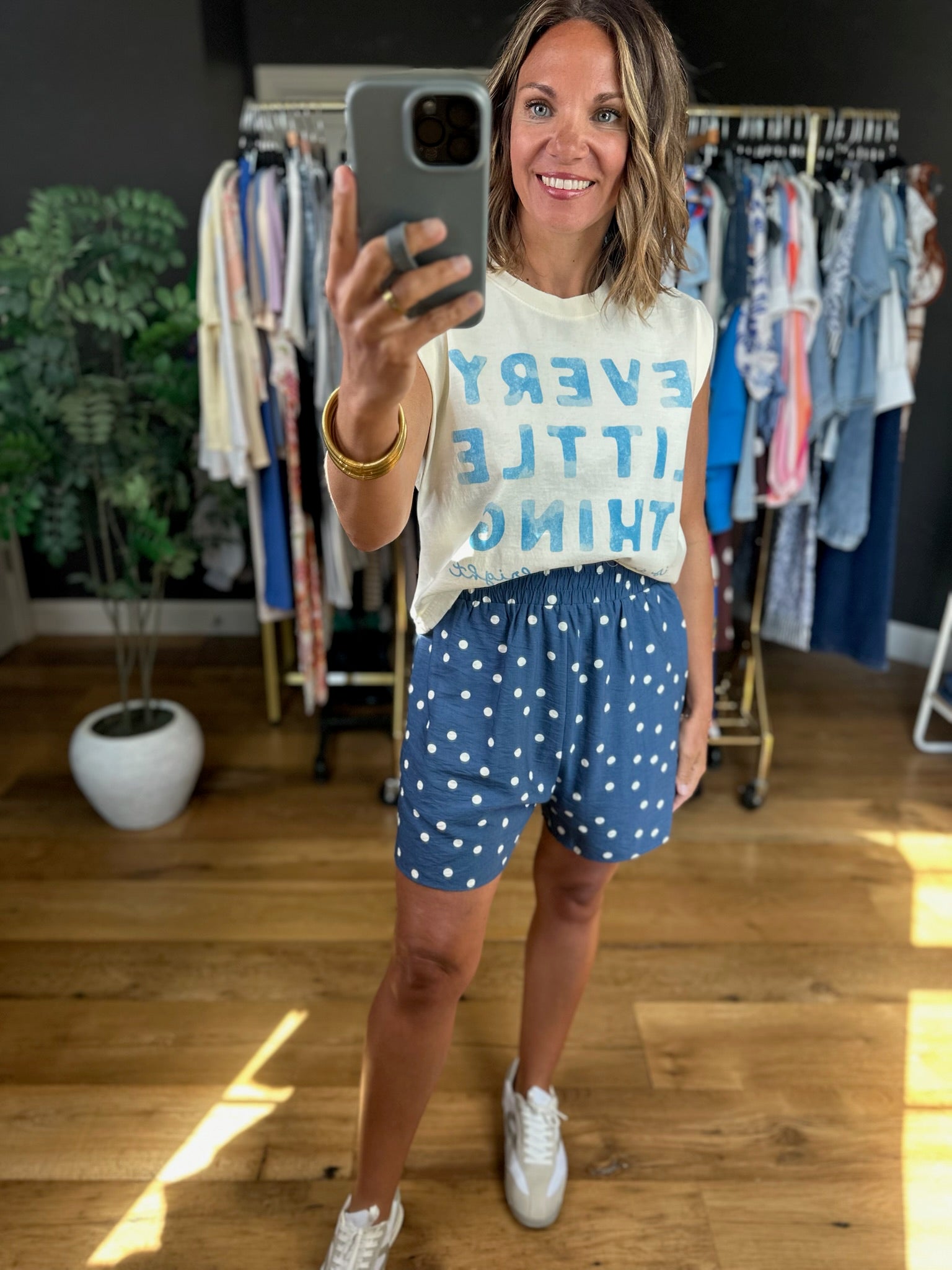 The Dani Polka-Dot Pocket Short-Shorts-Anna Kaytes Boutique-Anna Kaytes Boutique, Women's Fashion Boutique in Grinnell, Iowa