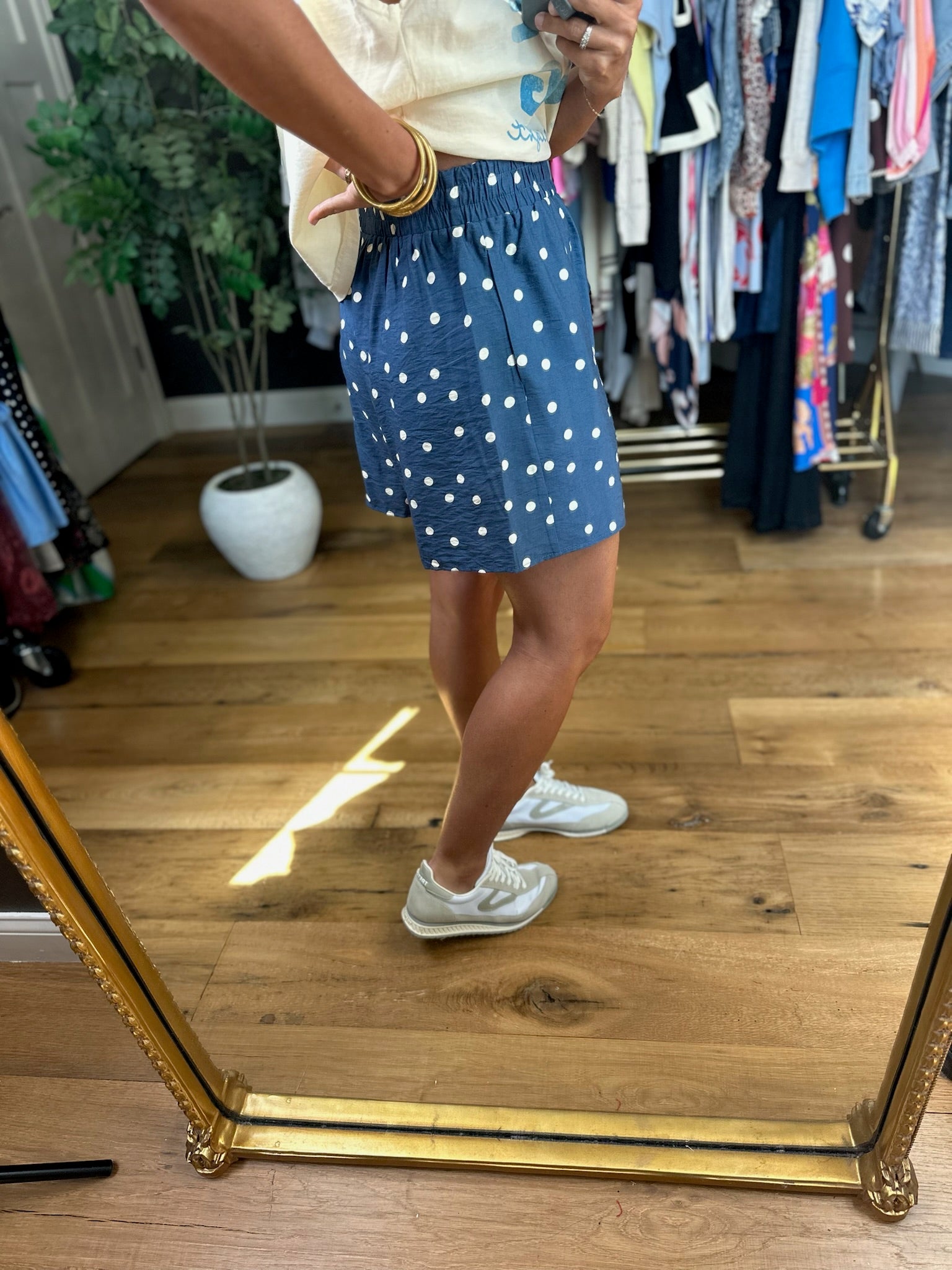The Dani Polka-Dot Pocket Short-Shorts-Anna Kaytes Boutique-Anna Kaytes Boutique, Women's Fashion Boutique in Grinnell, Iowa
