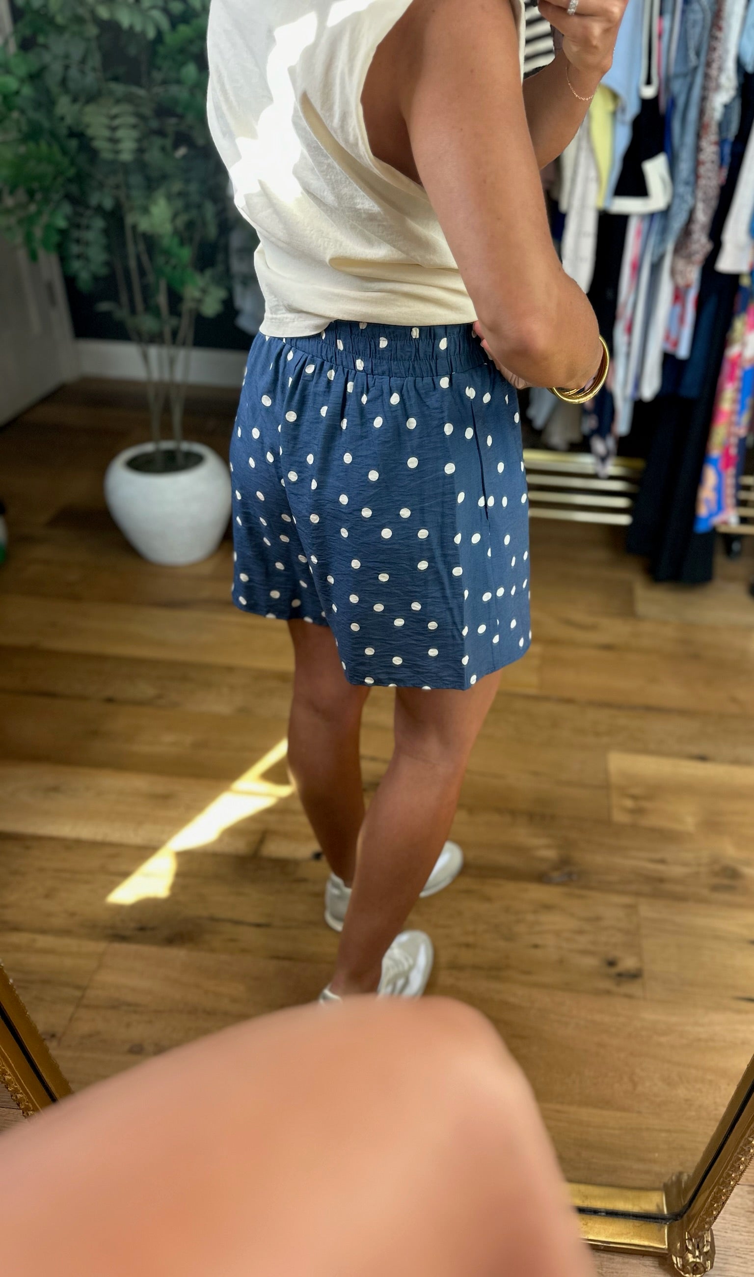The Dani Polka-Dot Pocket Short-Shorts-Anna Kaytes Boutique-Anna Kaytes Boutique, Women's Fashion Boutique in Grinnell, Iowa