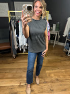 The Right Questions Striped Cap-Sleeve Top - Multiple Options-Staccato-Anna Kaytes Boutique, Women's Fashion Boutique in Grinnell, Iowa