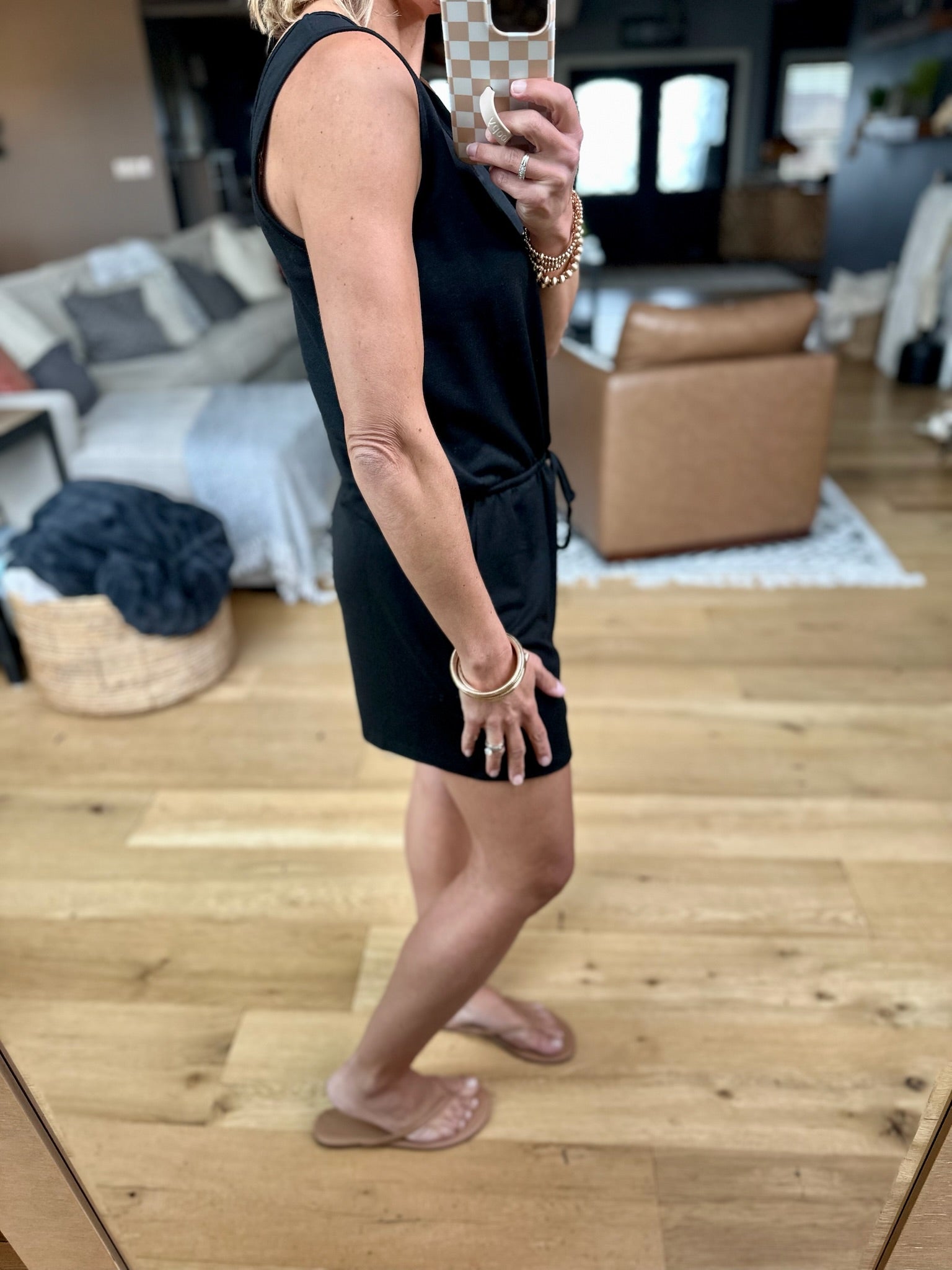 On My Own Pocket Romper - Black-Rompers-Staccato-Anna Kaytes Boutique, Women's Fashion Boutique in Grinnell, Iowa