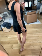 On My Own Pocket Romper - Black-Staccato-Anna Kaytes Boutique, Women's Fashion Boutique in Grinnell, Iowa