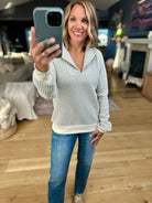 Think Of Me Textured Pullover-Doe & Rae-Anna Kaytes Boutique, Women's Fashion Boutique in Grinnell, Iowa