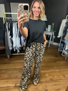 Got No Worries Animal Print Pant - Brown/Black-Wishlist-Anna Kaytes Boutique, Women's Fashion Boutique in Grinnell, Iowa