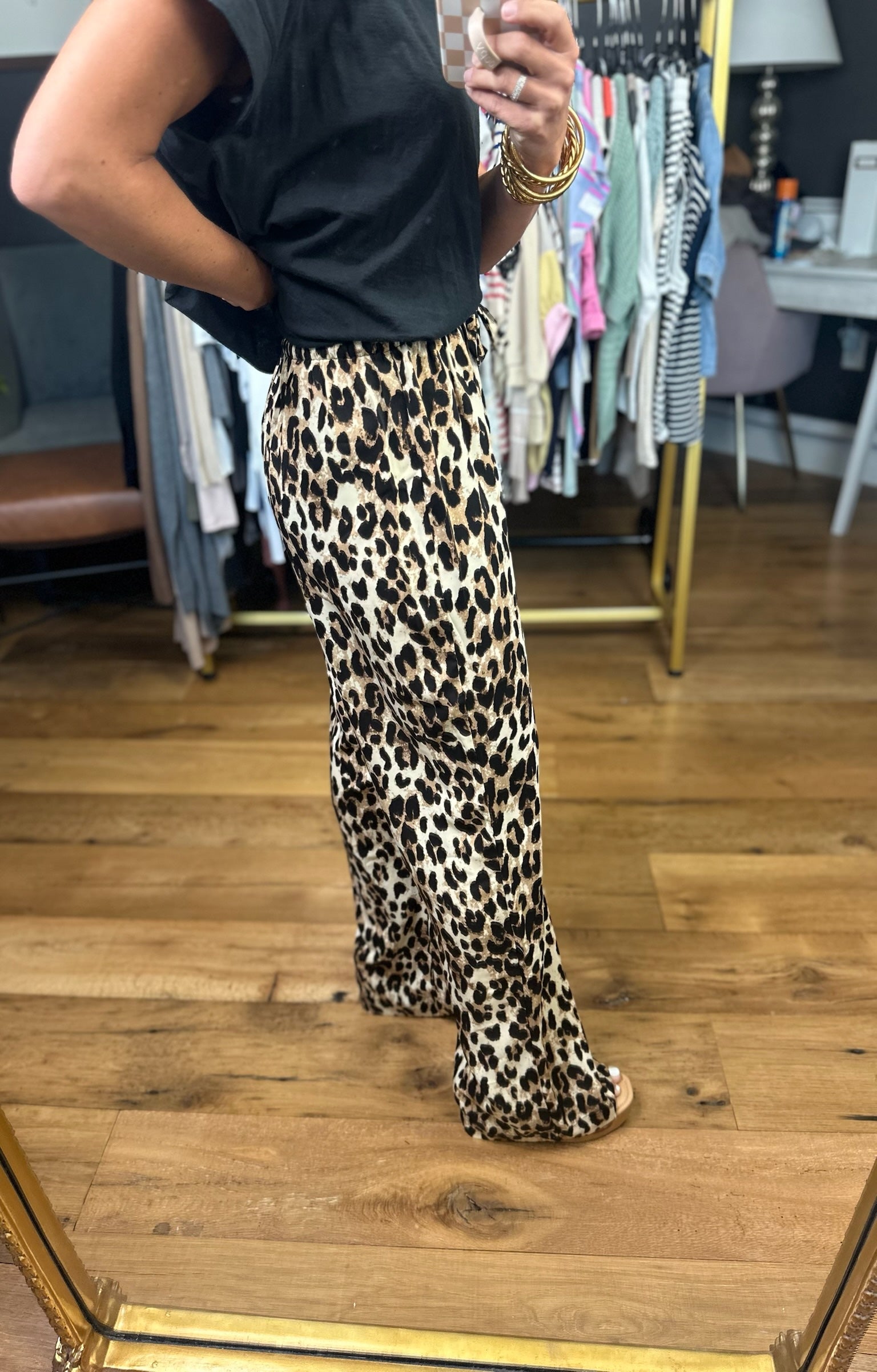 Got No Worries Animal Print Pant - Brown/Black-Wishlist-Anna Kaytes Boutique, Women's Fashion Boutique in Grinnell, Iowa