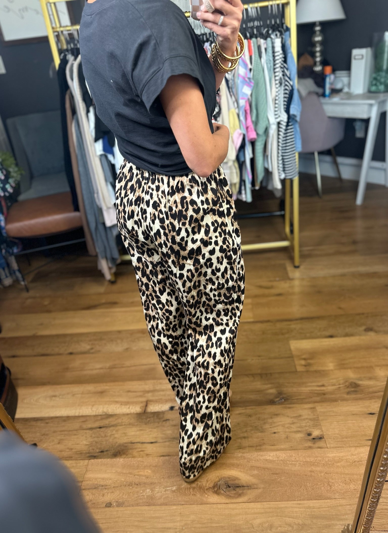 Got No Worries Animal Print Pant - Brown/Black-Wishlist-Anna Kaytes Boutique, Women's Fashion Boutique in Grinnell, Iowa