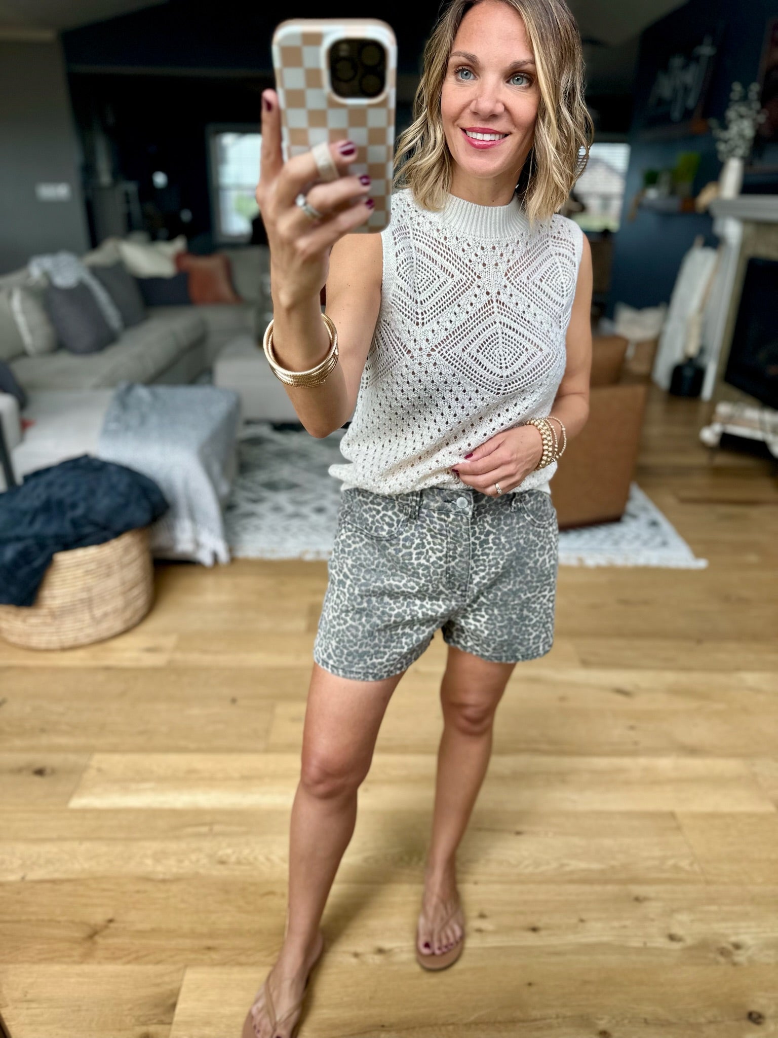 The Jessica Leopard Print Shorts-Shorts-Wishlist-Anna Kaytes Boutique, Women's Fashion Boutique in Grinnell, Iowa