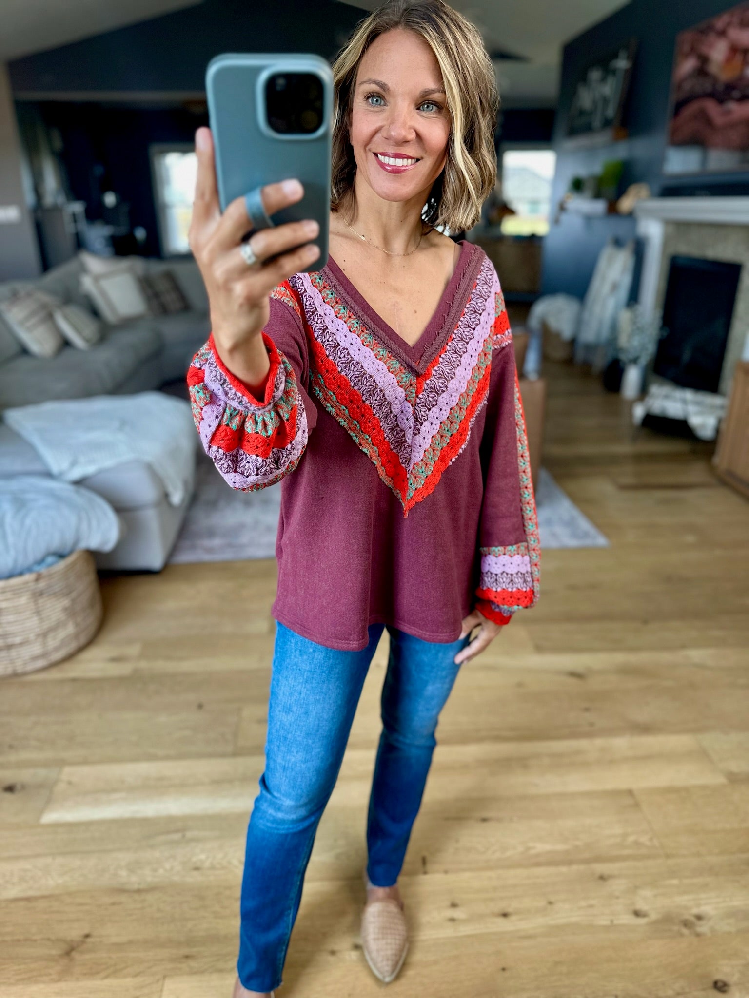 New Journey Crochet Lace Top-sweater-Bucketlist-Anna Kaytes Boutique, Women's Fashion Boutique in Grinnell, Iowa