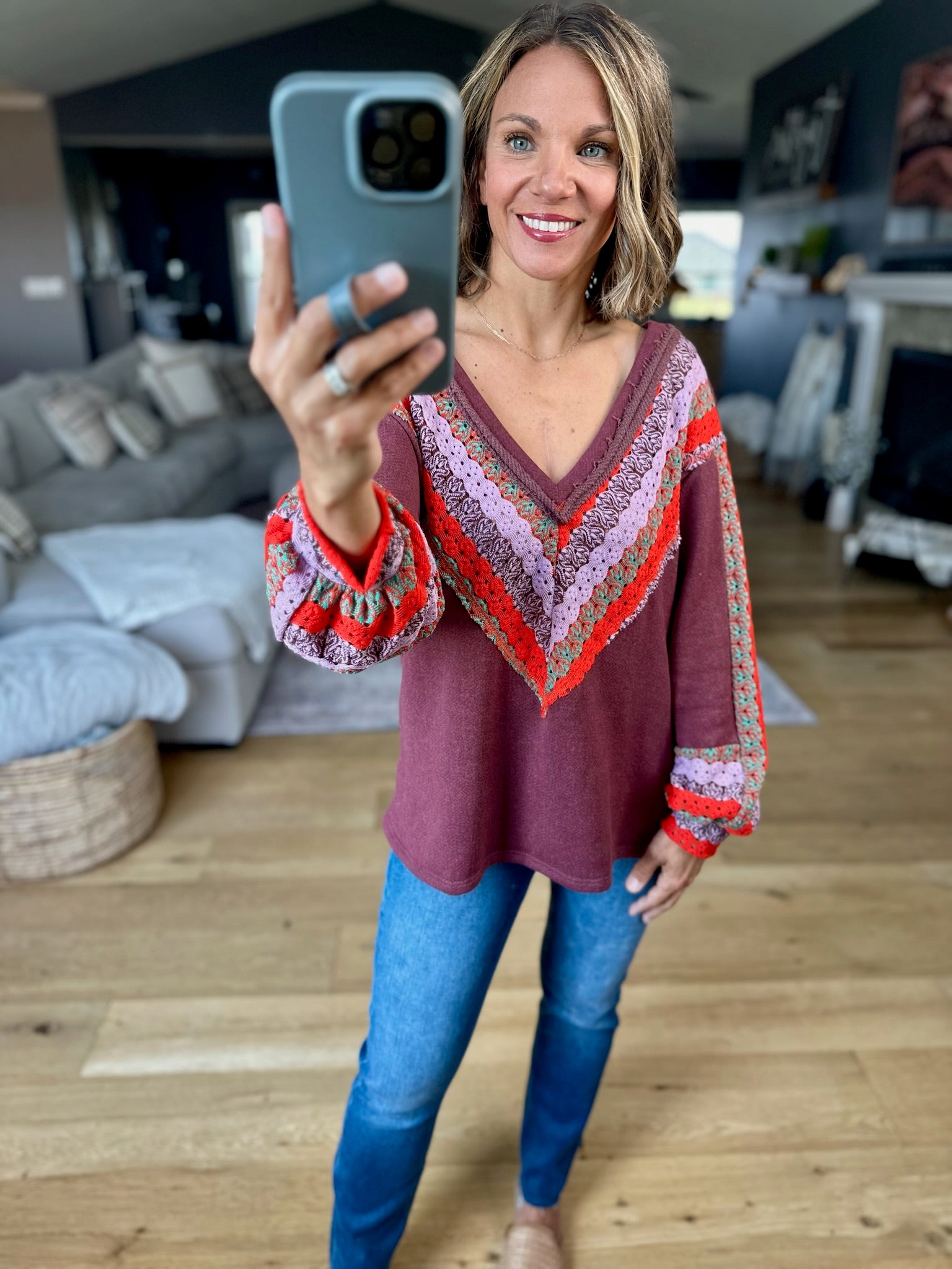 New Journey Crochet Lace Top-sweater-Bucketlist-Anna Kaytes Boutique, Women's Fashion Boutique in Grinnell, Iowa