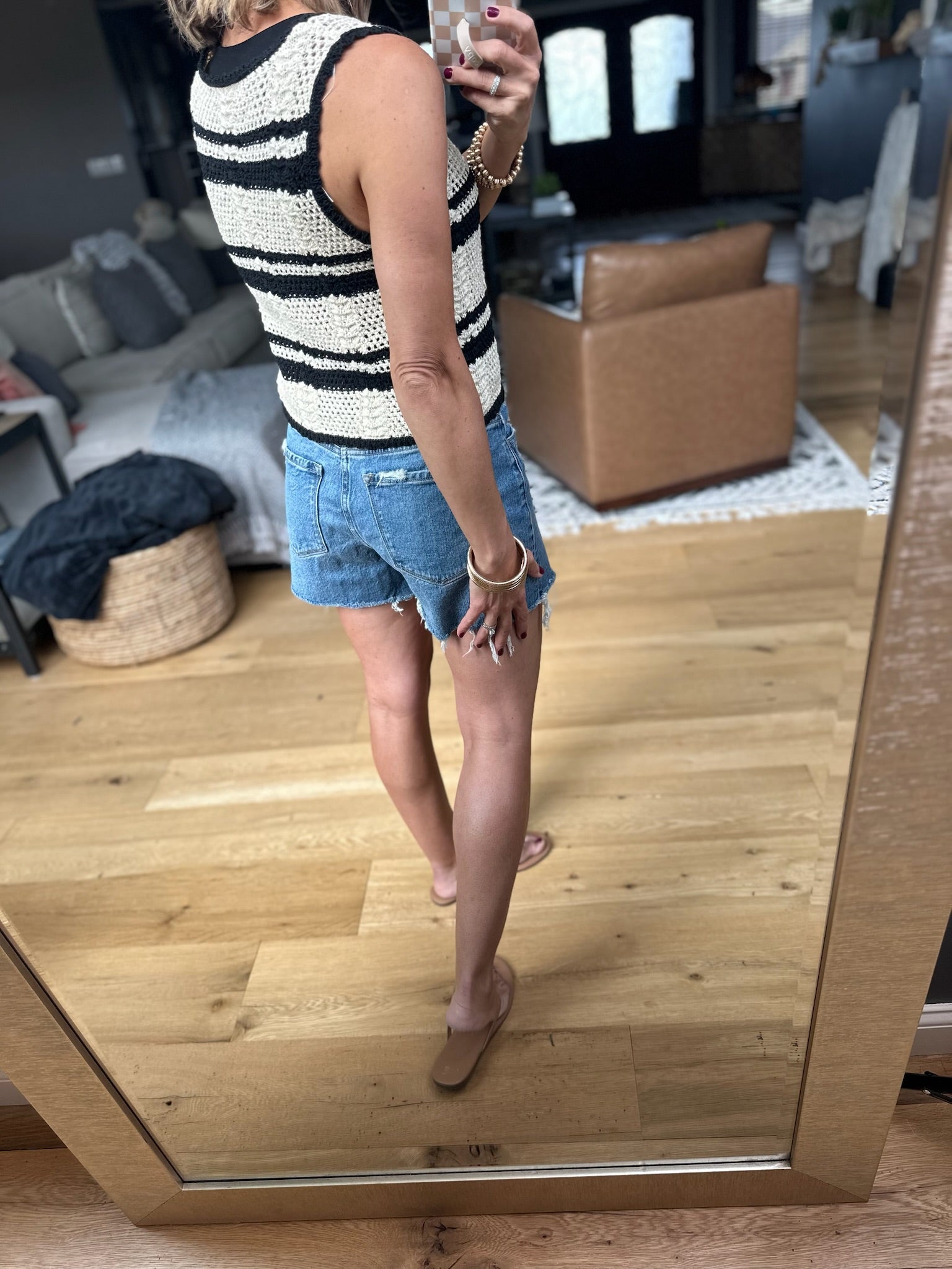 Proud Moment Knit Tie Vest - Black Combo-sweaters-Blu Pepper-Anna Kaytes Boutique, Women's Fashion Boutique in Grinnell, Iowa