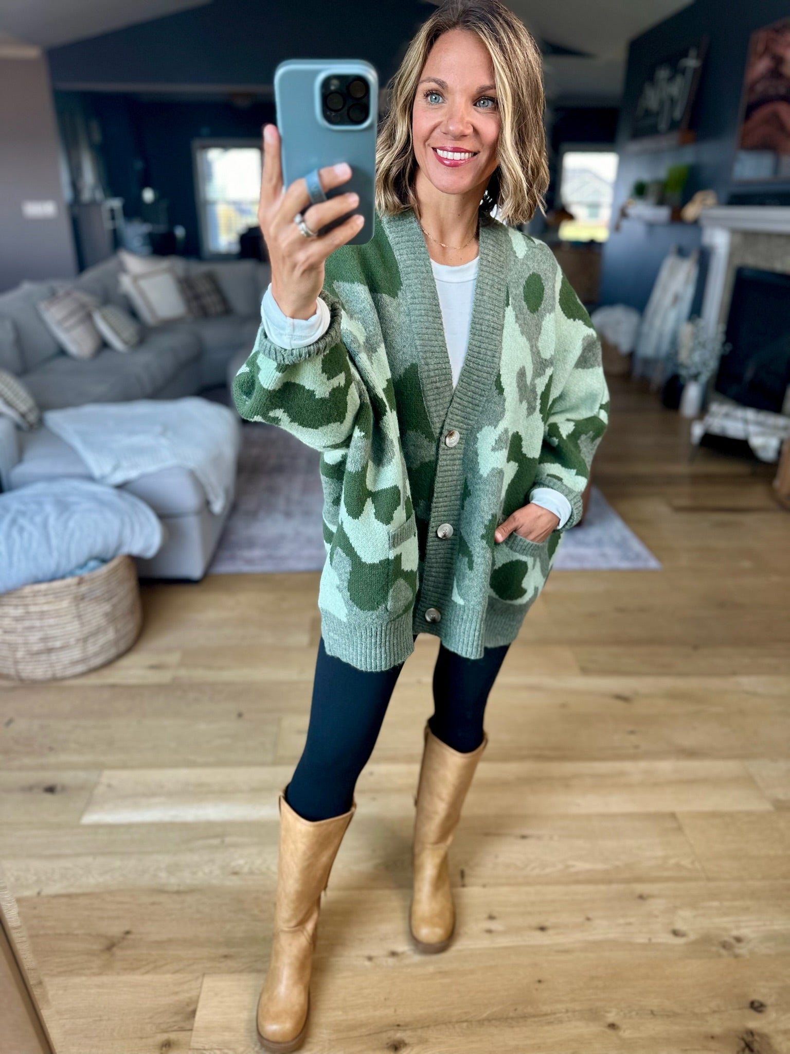 **Hidden Treasure Oversized Cardigan-sweater-Bucketlist-Anna Kaytes Boutique, Women's Fashion Boutique in Grinnell, Iowa