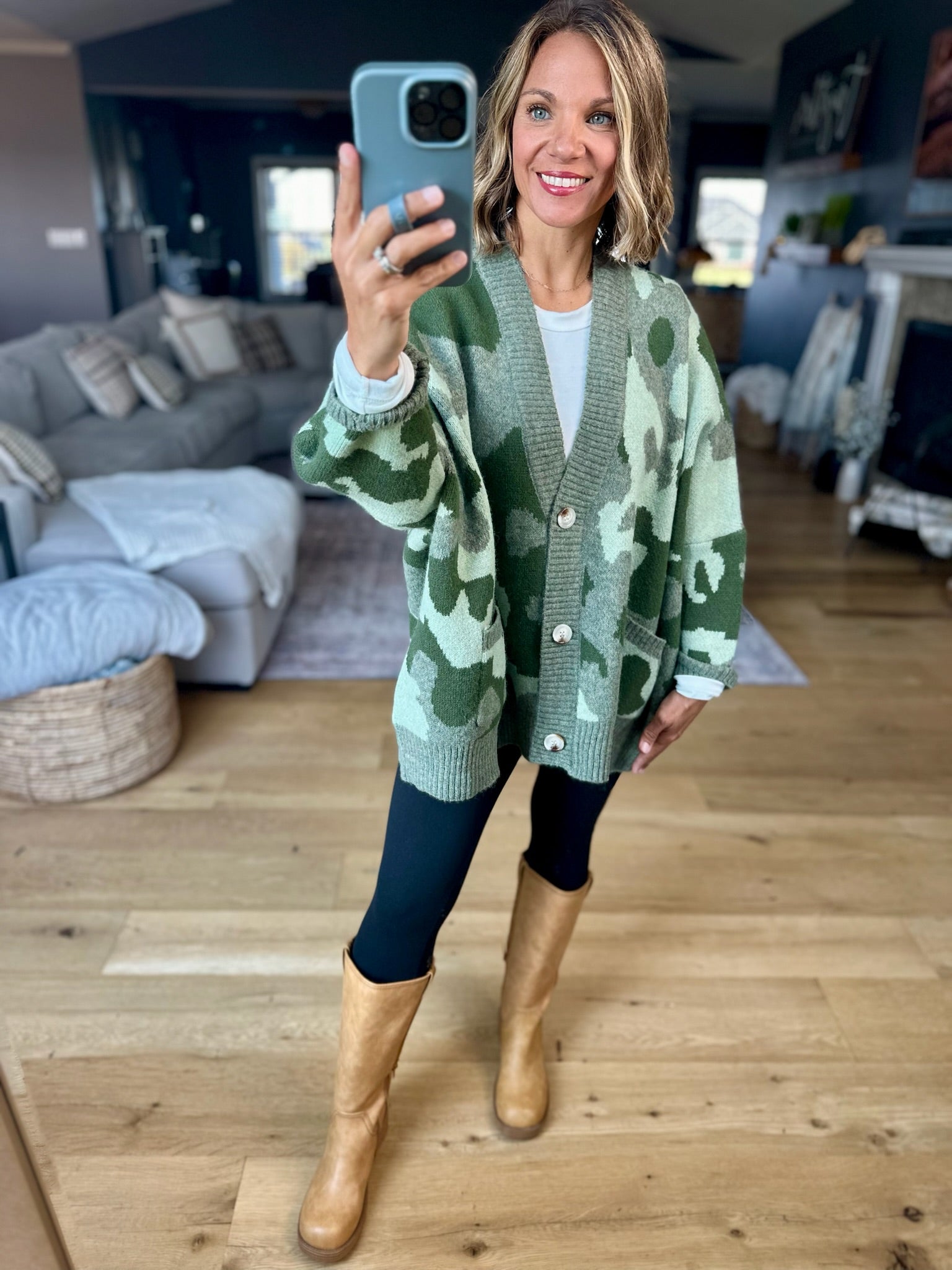 **Hidden Treasure Oversized Cardigan-sweater-Bucketlist-Anna Kaytes Boutique, Women's Fashion Boutique in Grinnell, Iowa