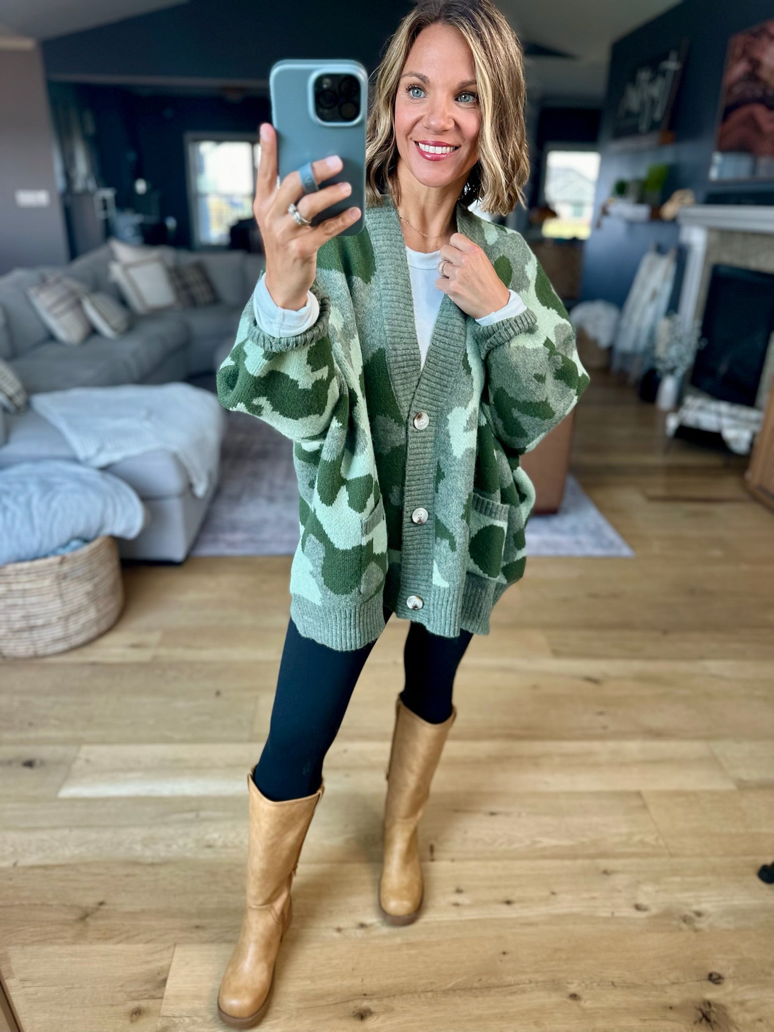 **Hidden Treasure Oversized Cardigan-sweater-Bucketlist-Anna Kaytes Boutique, Women's Fashion Boutique in Grinnell, Iowa