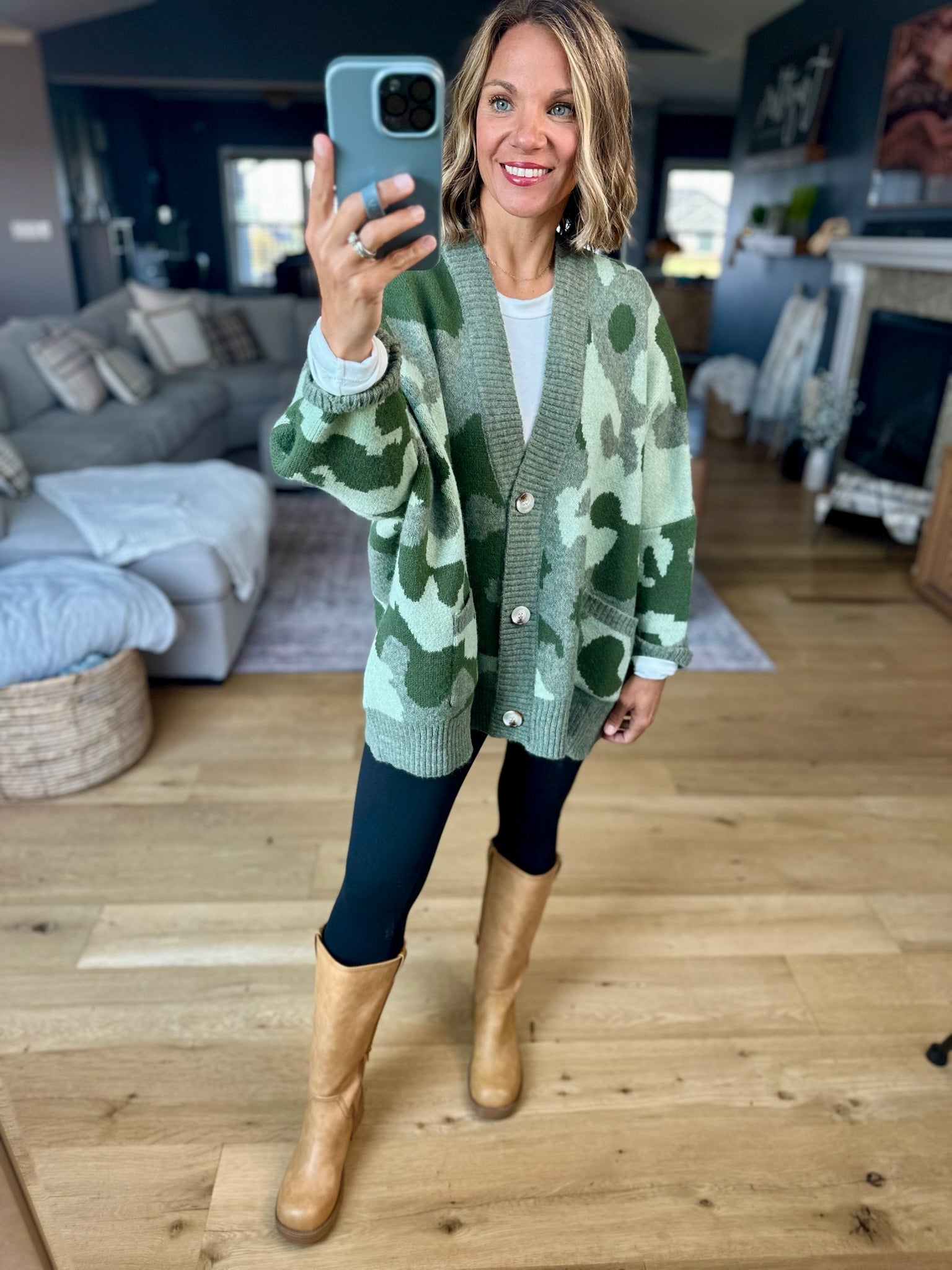 **Hidden Treasure Oversized Cardigan-sweater-Bucketlist-Anna Kaytes Boutique, Women's Fashion Boutique in Grinnell, Iowa