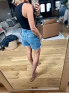 The Devon High-Rise Denim Shorts-Vervet-Anna Kaytes Boutique, Women's Fashion Boutique in Grinnell, Iowa