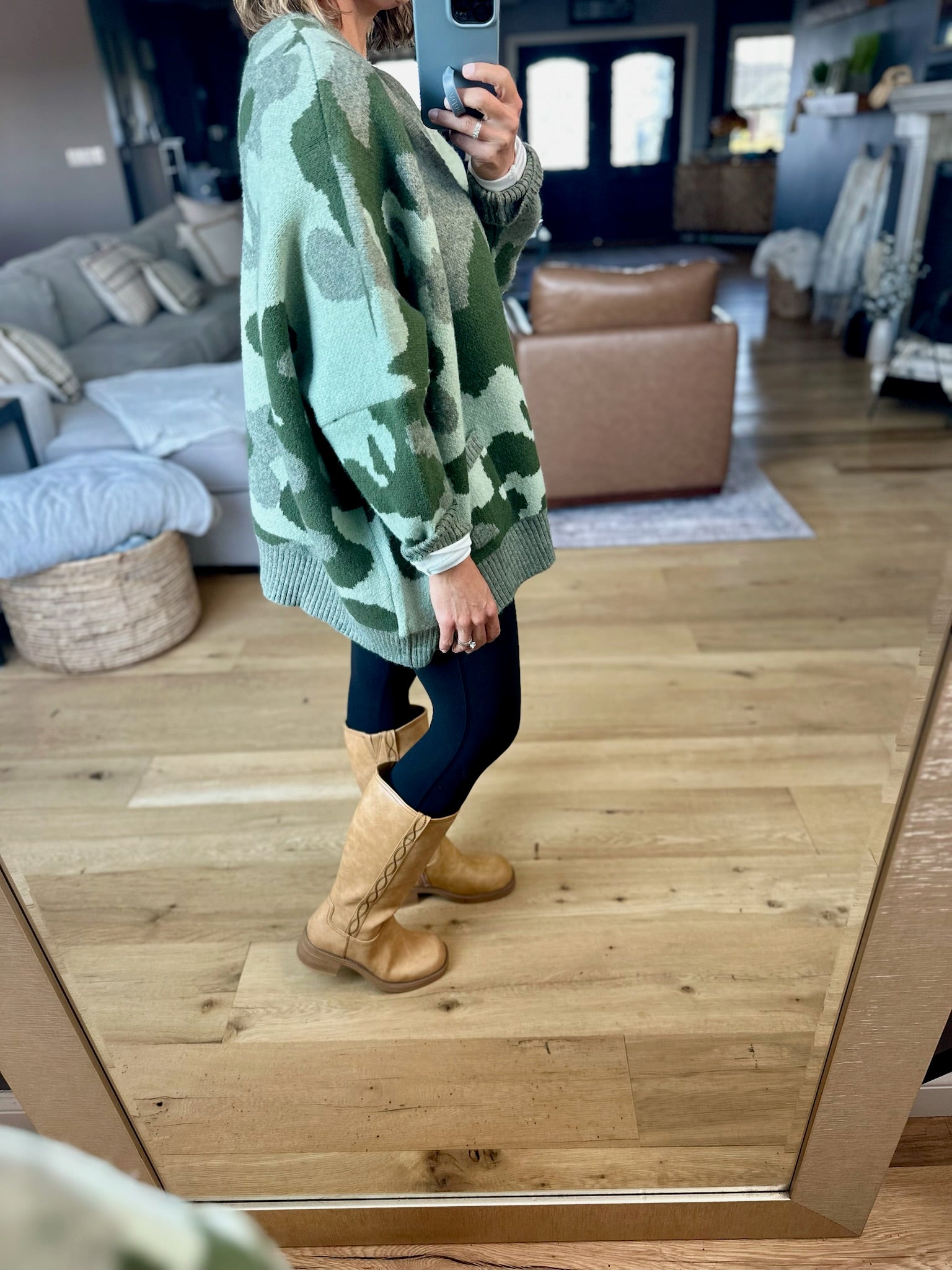 **Hidden Treasure Oversized Cardigan-sweater-Bucketlist-Anna Kaytes Boutique, Women's Fashion Boutique in Grinnell, Iowa