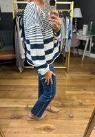 Most Importantly Striped Knit Top - Ivory/Navy-By Together-Anna Kaytes Boutique, Women's Fashion Boutique in Grinnell, Iowa