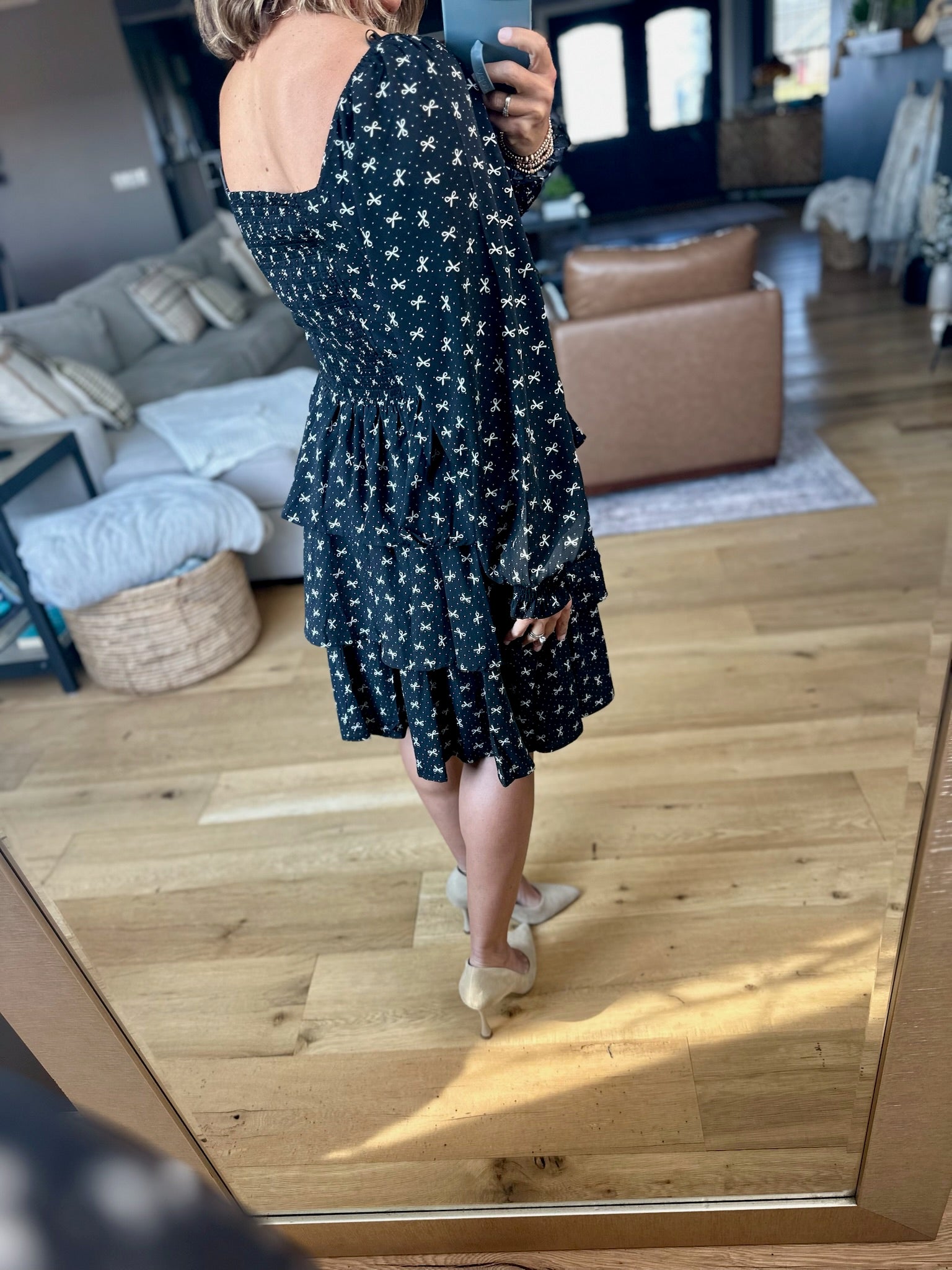 Any Way Possible Tiered Dress - Black-In Loom-Anna Kaytes Boutique, Women's Fashion Boutique in Grinnell, Iowa