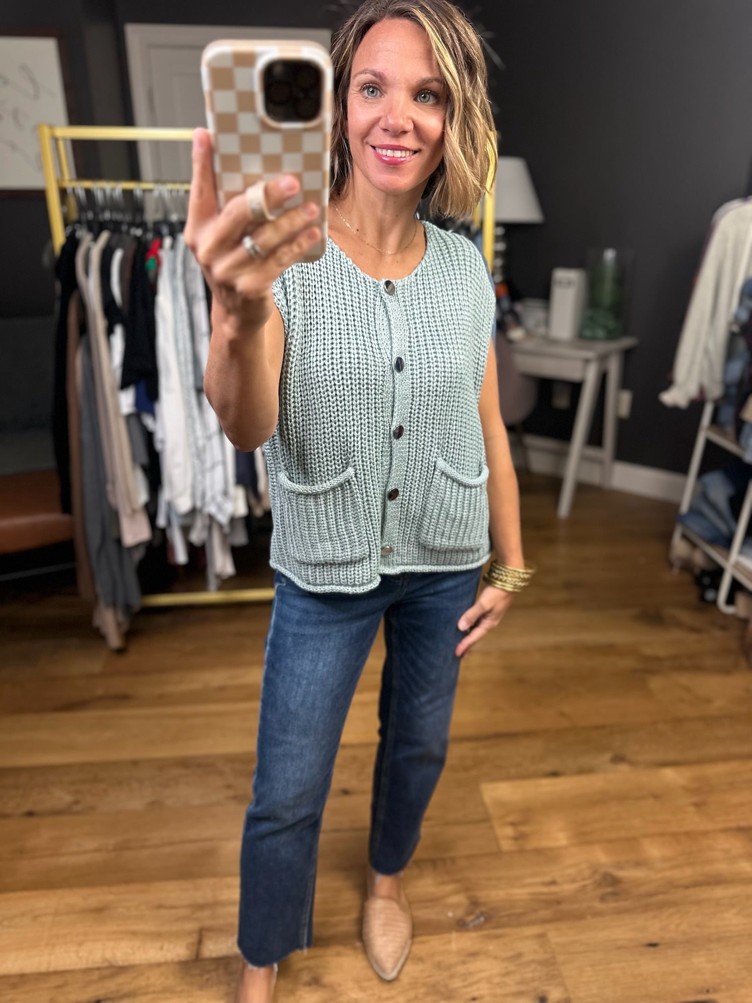 Any Other Reason Knit Button-Down Vest - Multiple Options-Wishlist-Anna Kaytes Boutique, Women's Fashion Boutique in Grinnell, Iowa