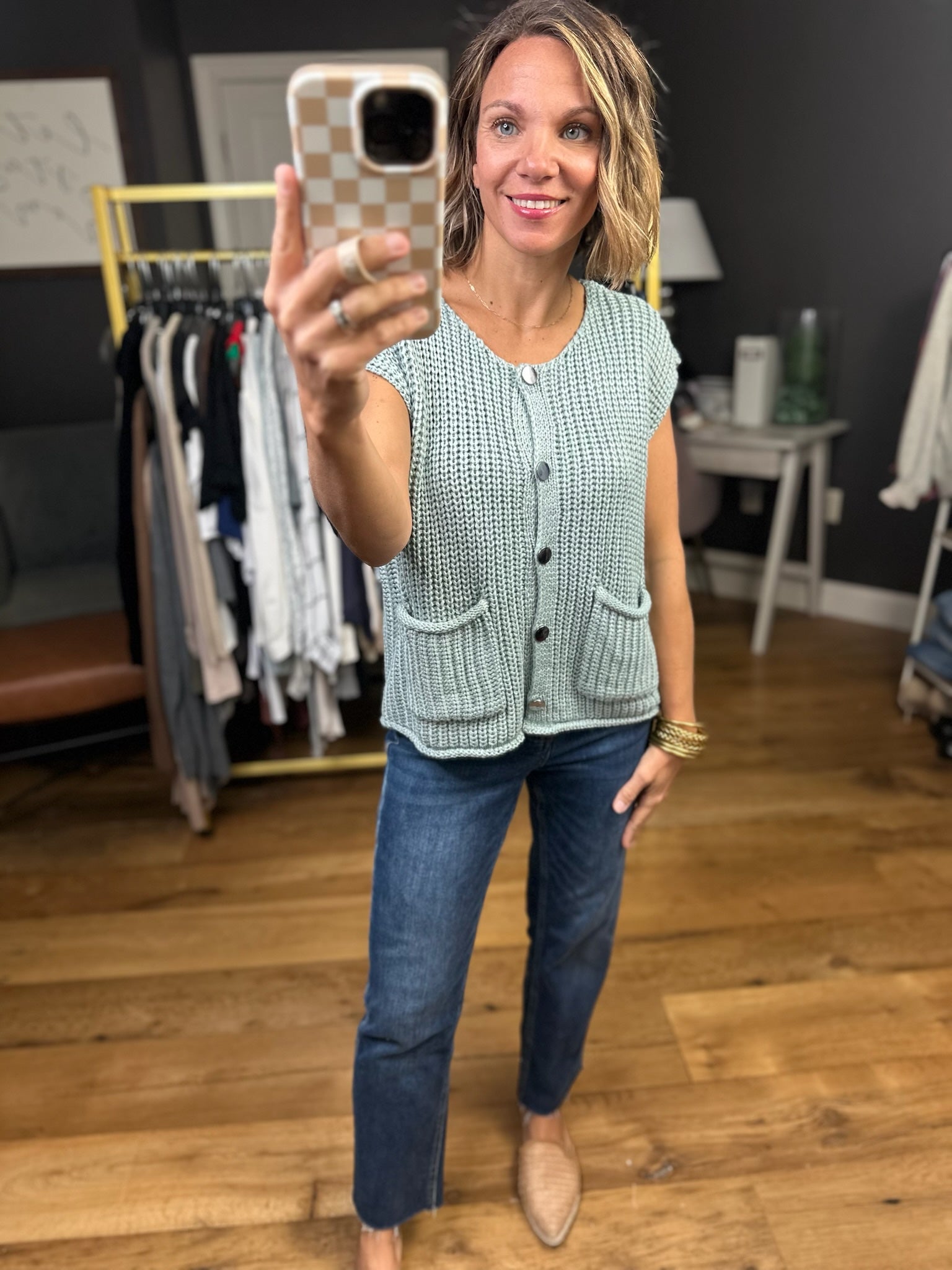 Any Other Reason Knit Button-Down Vest - Multiple Options-Wishlist-Anna Kaytes Boutique, Women's Fashion Boutique in Grinnell, Iowa