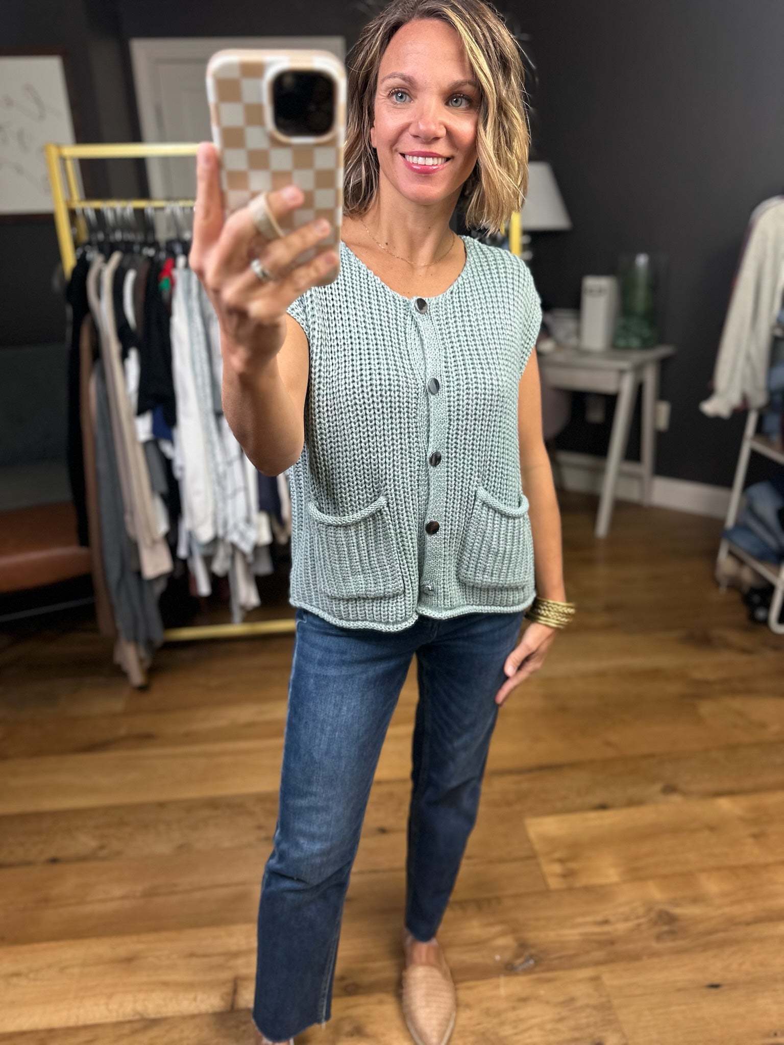 Any Other Reason Knit Button-Down Vest - Multiple Options-Wishlist-Anna Kaytes Boutique, Women's Fashion Boutique in Grinnell, Iowa