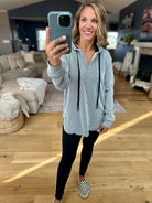 The Right Time Striped Hoodie-Doe & Rae-Anna Kaytes Boutique, Women's Fashion Boutique in Grinnell, Iowa