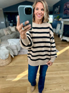 Easy Everyday Striped Knit Sweater-By Together-Anna Kaytes Boutique, Women's Fashion Boutique in Grinnell, Iowa