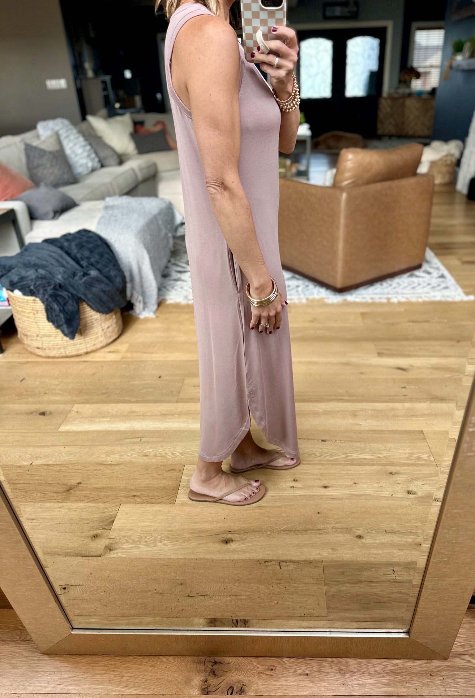 Make This Work Pocket Midi Dress - Mocha-Dresses-Staccato-Anna Kaytes Boutique, Women's Fashion Boutique in Grinnell, Iowa