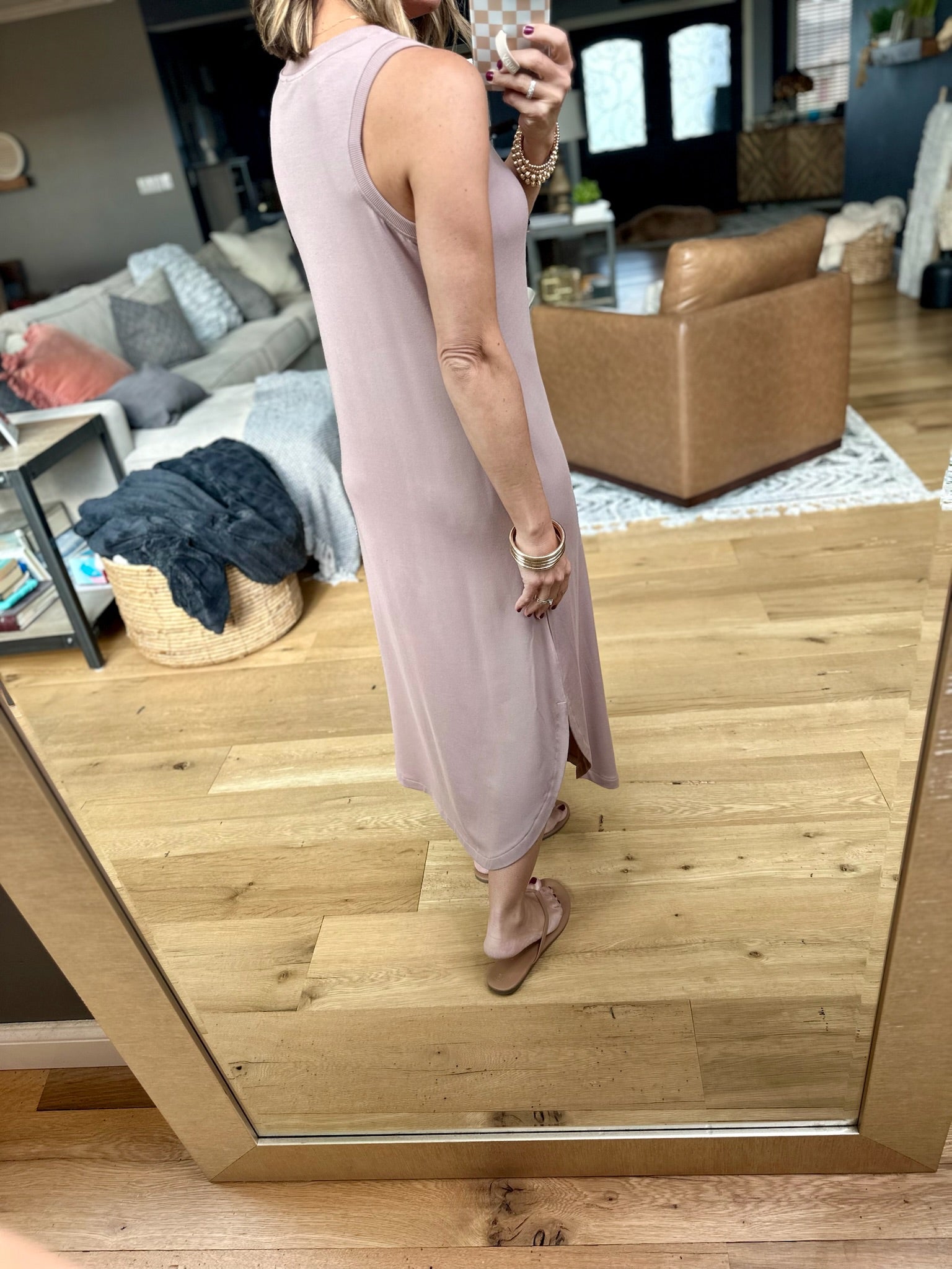 Make This Work Pocket Midi Dress - Mocha-Dresses-Staccato-Anna Kaytes Boutique, Women's Fashion Boutique in Grinnell, Iowa