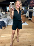 **Going Above Collar Romper - Multiple Options-Wishlist-Anna Kaytes Boutique, Women's Fashion Boutique in Grinnell, Iowa