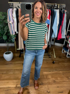 Going Well Striped Drop Shoulder Top-Short Sleeves-ee:some-Anna Kaytes Boutique, Women's Fashion Boutique in Grinnell, Iowa
