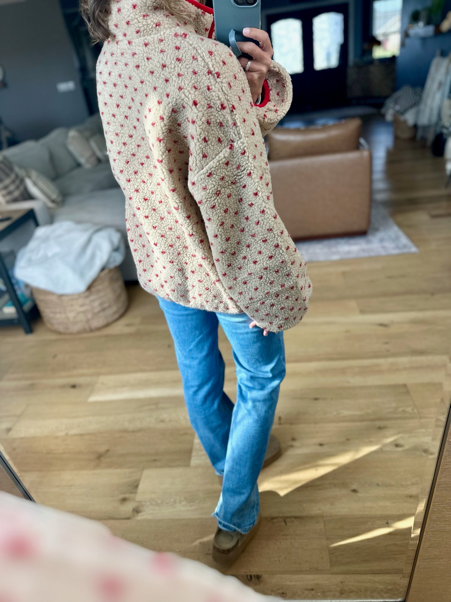Take My Heart Patterned Oversized Pullover-Wishlist-Anna Kaytes Boutique, Women's Fashion Boutique in Grinnell, Iowa