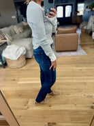 Always About It Ribbed Striped Snap-Detail Longsleeve-Doe & Rae-Anna Kaytes Boutique, Women's Fashion Boutique in Grinnell, Iowa