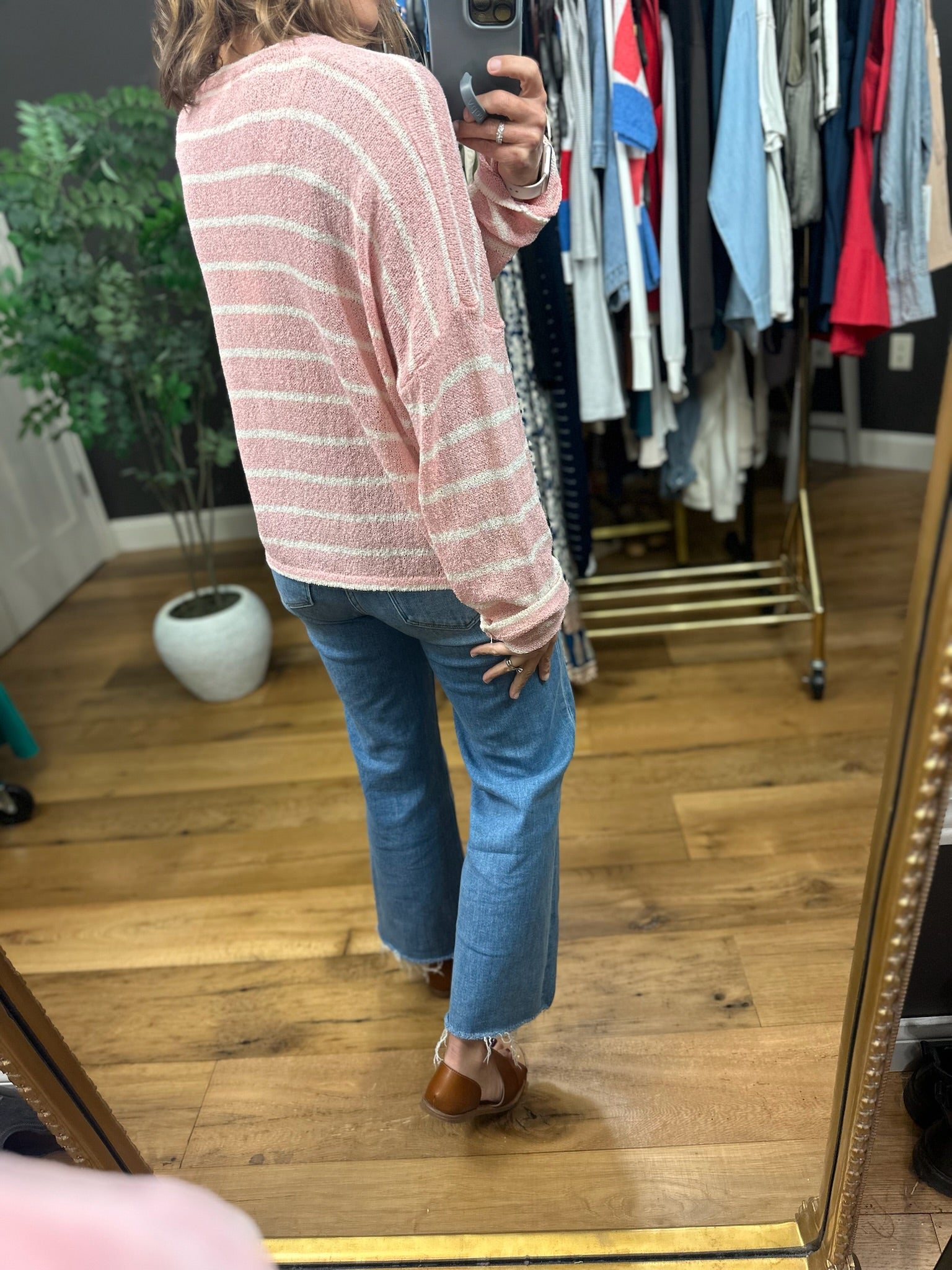 Right Moments Striped Knit-Sweaters-Wishlist-Anna Kaytes Boutique, Women's Fashion Boutique in Grinnell, Iowa