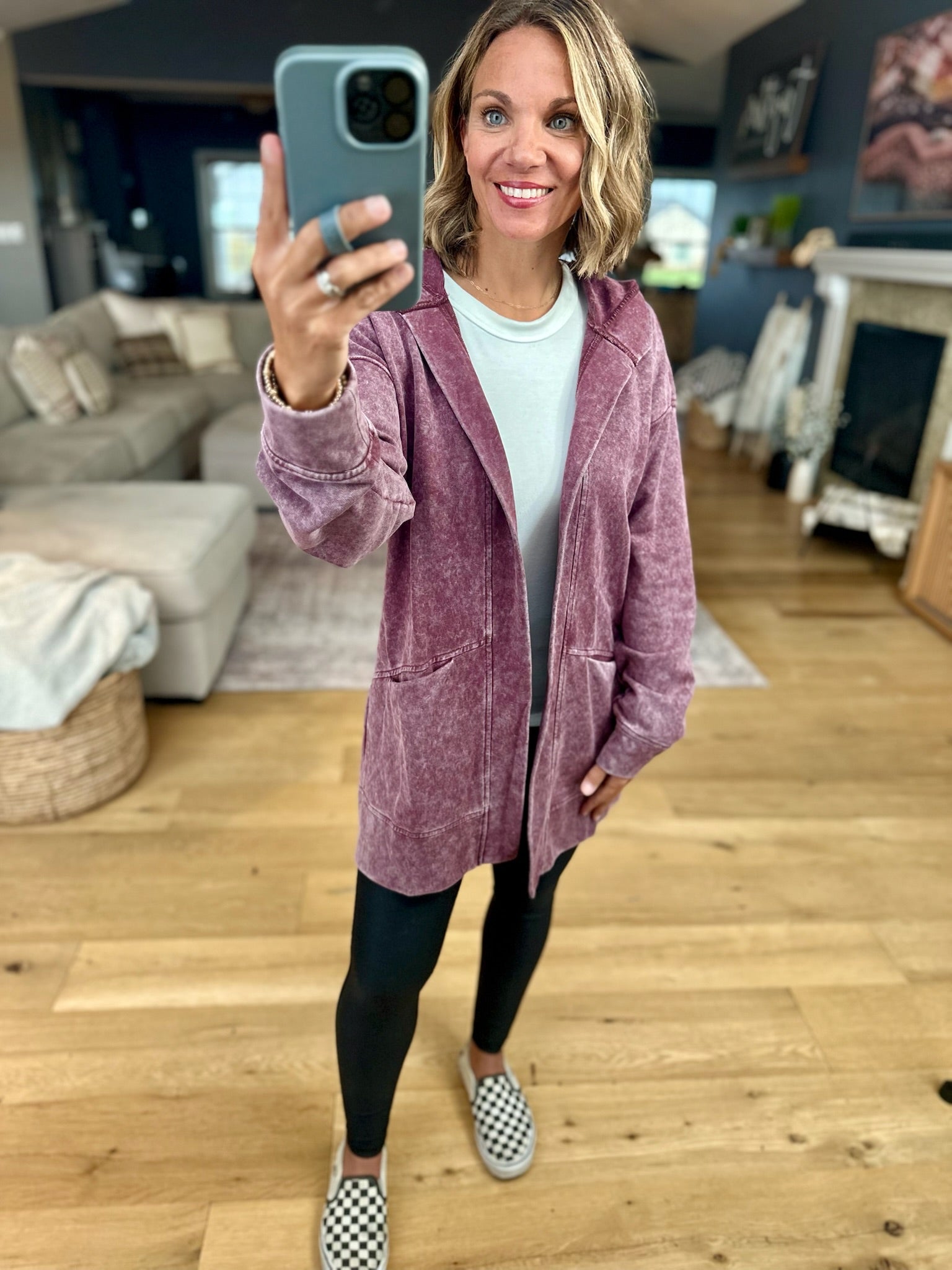 Rising Up Washed Pocket Cardigan-Staccato-Anna Kaytes Boutique, Women's Fashion Boutique in Grinnell, Iowa