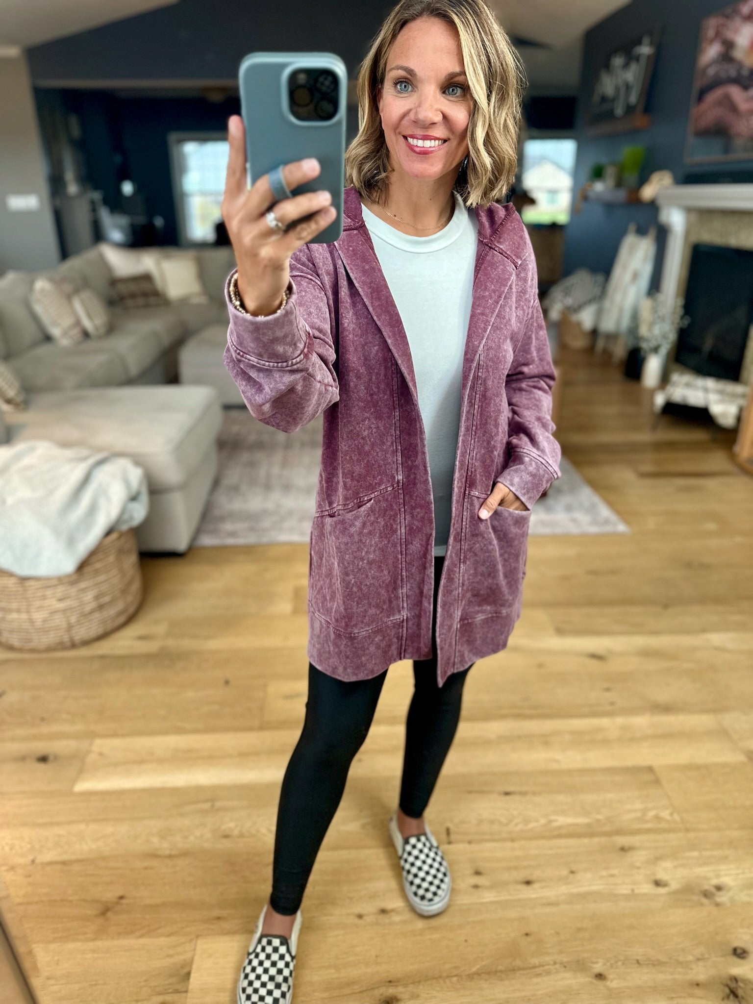Rising Up Washed Pocket Cardigan-Staccato-Anna Kaytes Boutique, Women's Fashion Boutique in Grinnell, Iowa