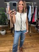 In My Business Button-Detail Vest-Sweaters-Wishlist-Anna Kaytes Boutique, Women's Fashion Boutique in Grinnell, Iowa