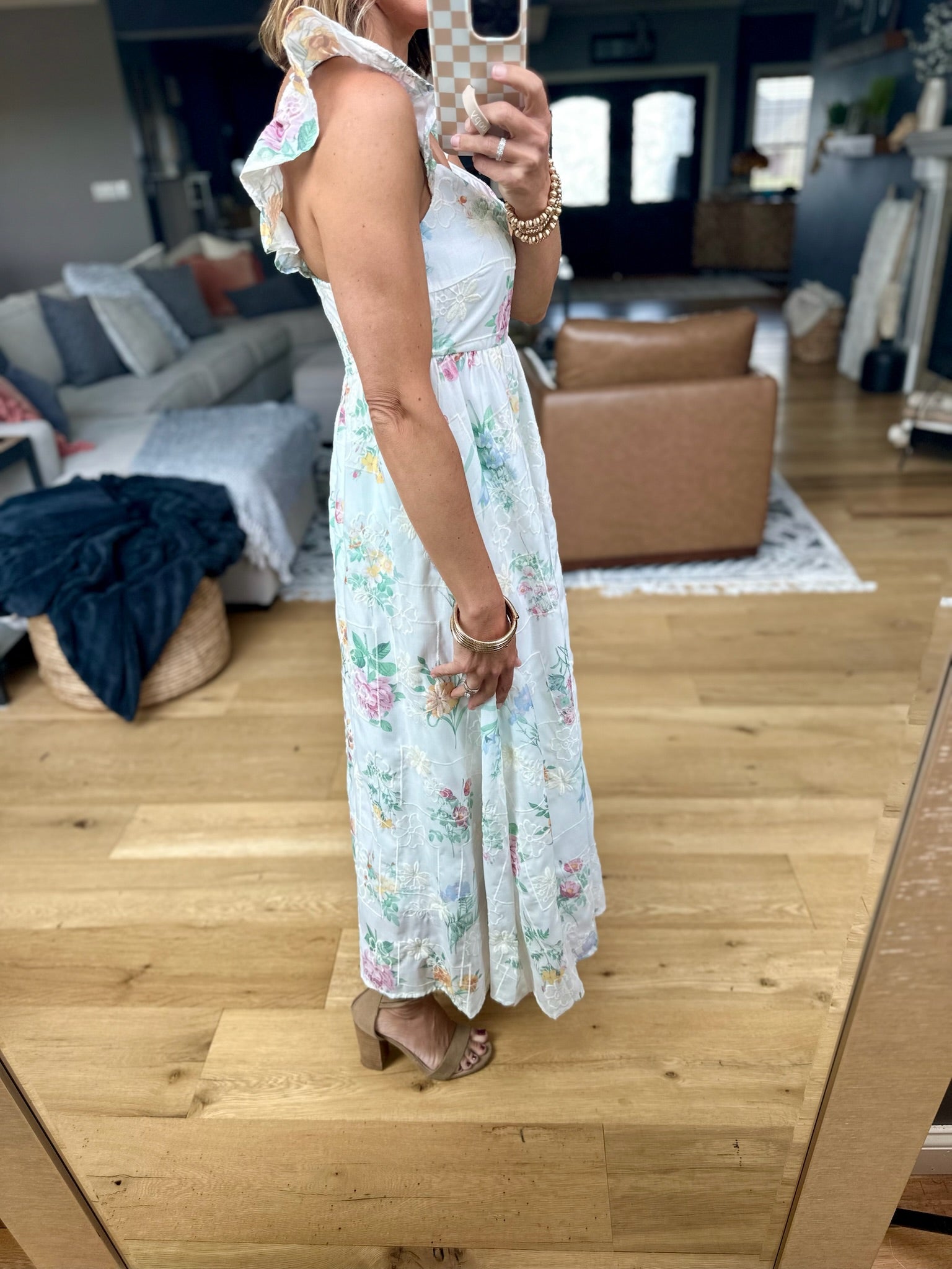 Summer Glory Floral Dress - Ivory-Blu Pepper-Anna Kaytes Boutique, Women's Fashion Boutique in Grinnell, Iowa