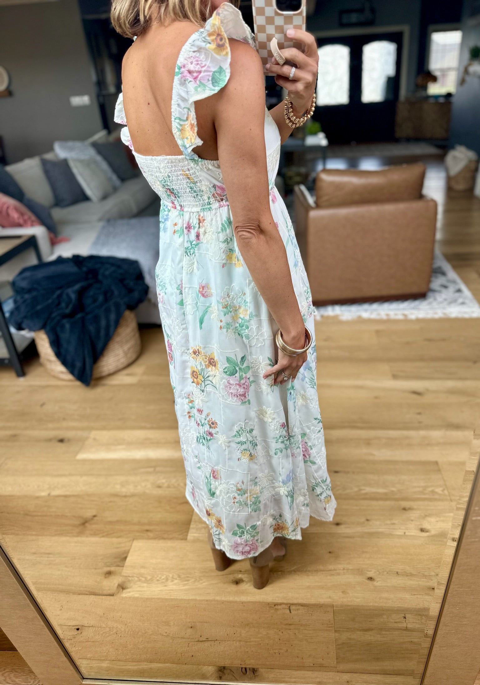 Summer Glory Floral Dress - Ivory-Blu Pepper-Anna Kaytes Boutique, Women's Fashion Boutique in Grinnell, Iowa