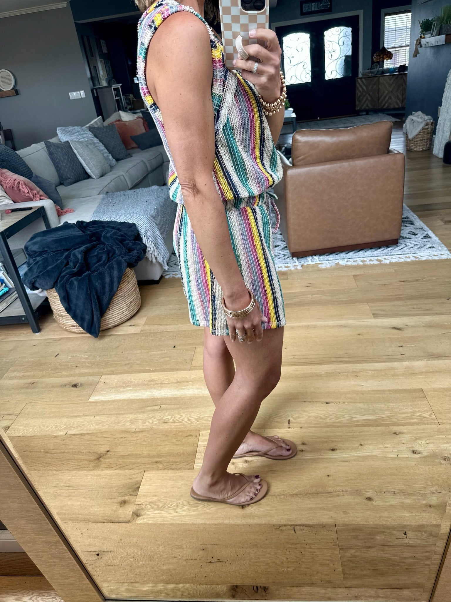 The Right Idea Striped Romper - Multiple Options-Very J-Anna Kaytes Boutique, Women's Fashion Boutique in Grinnell, Iowa