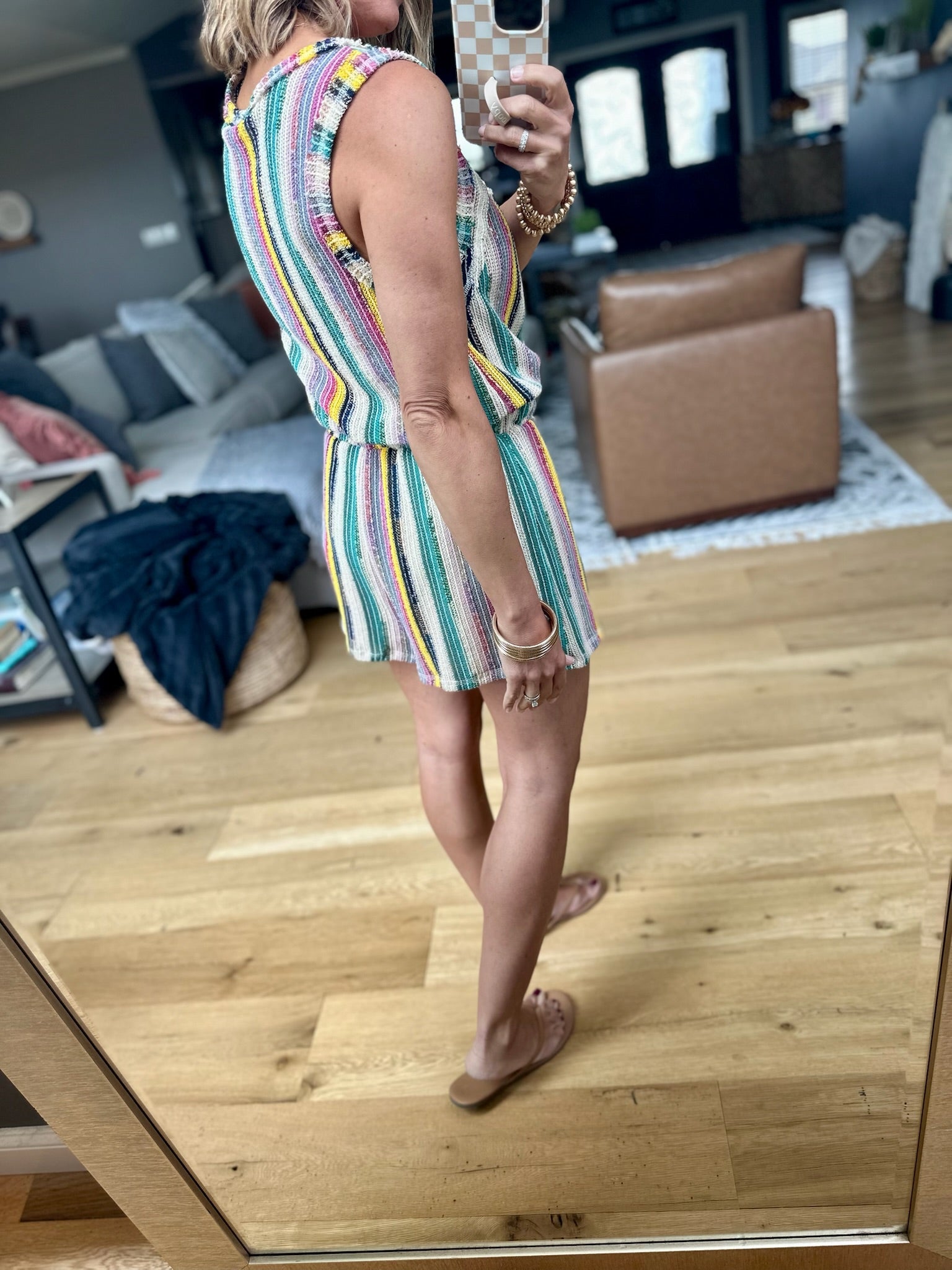 The Right Idea Striped Romper - Multiple Options-Very J-Anna Kaytes Boutique, Women's Fashion Boutique in Grinnell, Iowa