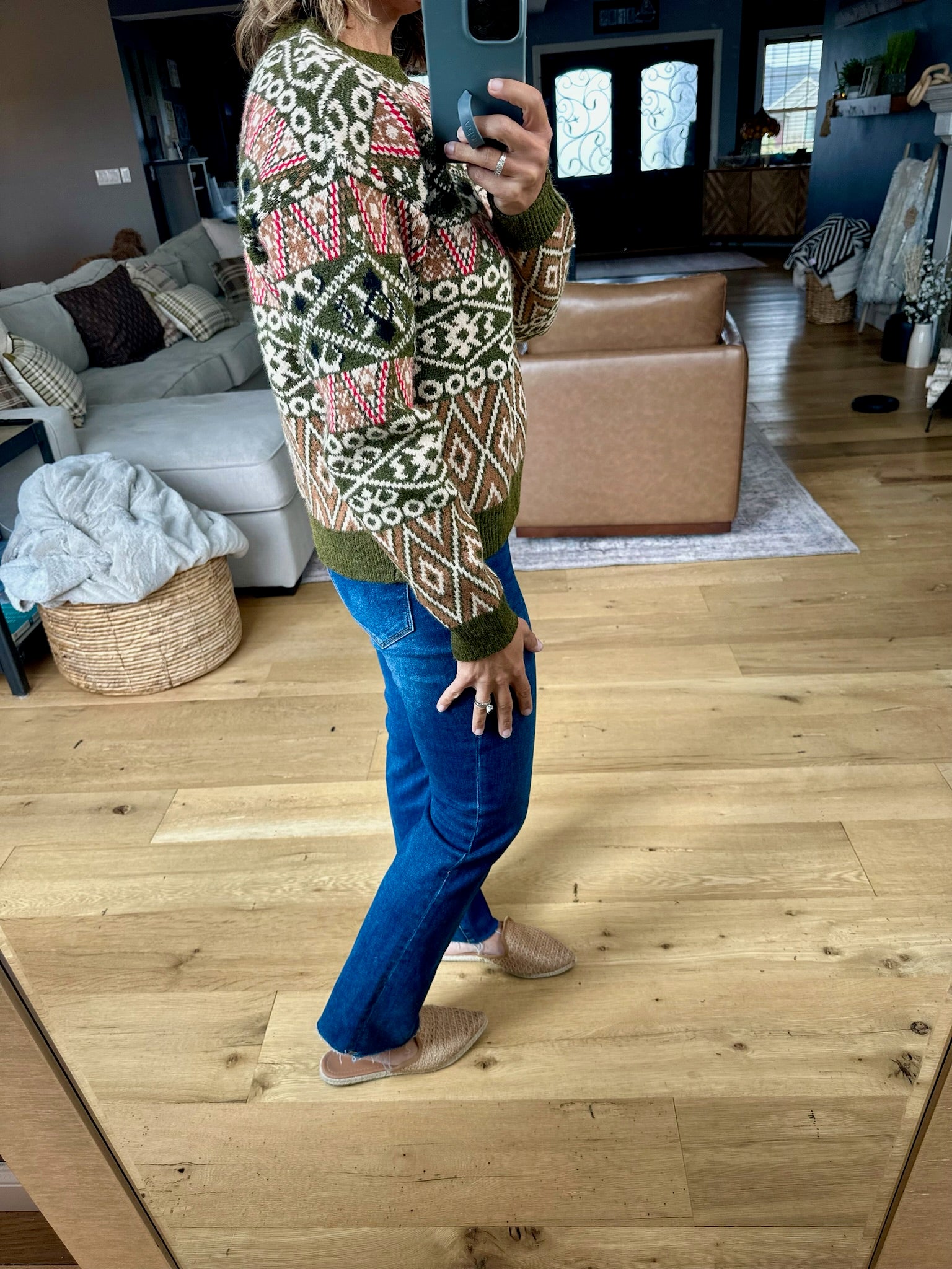 Style File Fair Isle Sweater-& Merci-Anna Kaytes Boutique, Women's Fashion Boutique in Grinnell, Iowa