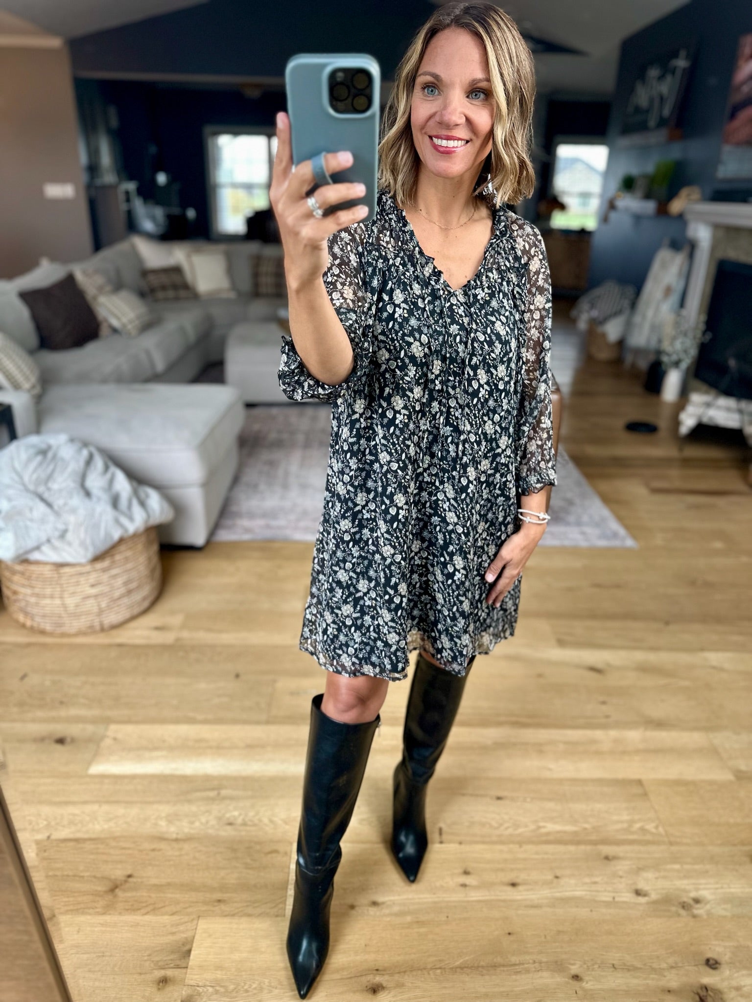 Provide For You Floral Dress-Wishlist-Anna Kaytes Boutique, Women's Fashion Boutique in Grinnell, Iowa