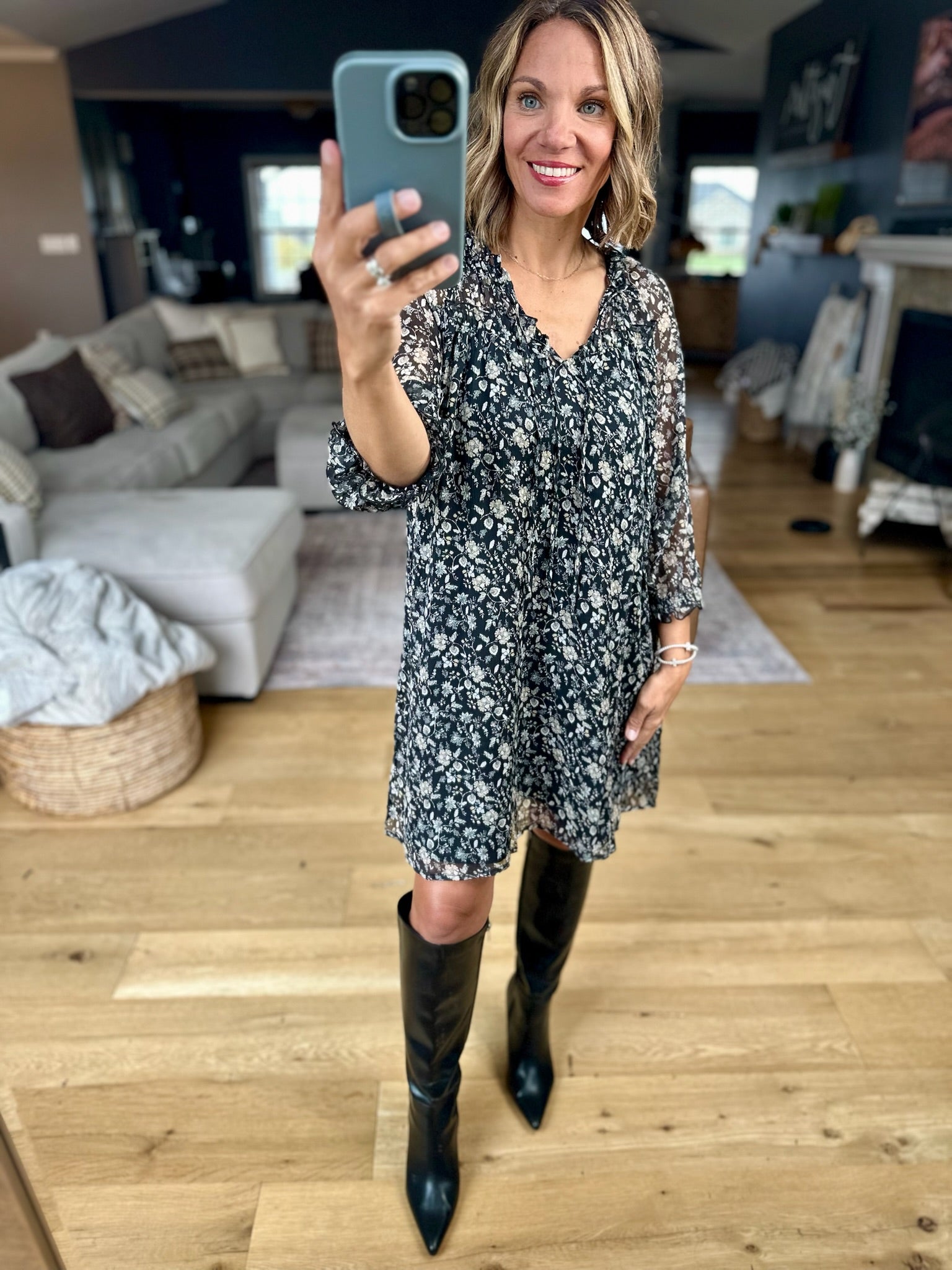 Provide For You Floral Dress-Wishlist-Anna Kaytes Boutique, Women's Fashion Boutique in Grinnell, Iowa