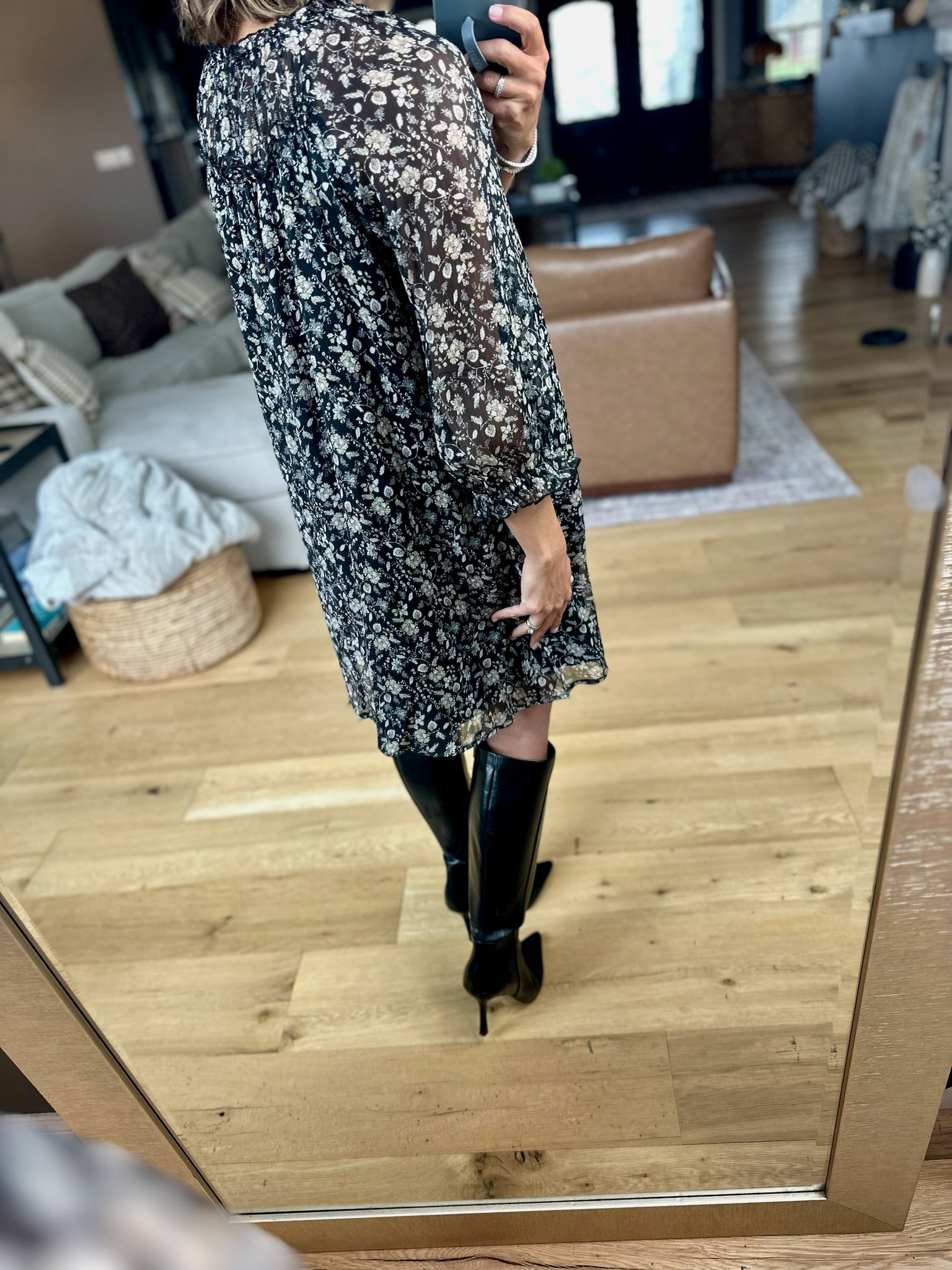 Provide For You Floral Dress-Wishlist-Anna Kaytes Boutique, Women's Fashion Boutique in Grinnell, Iowa