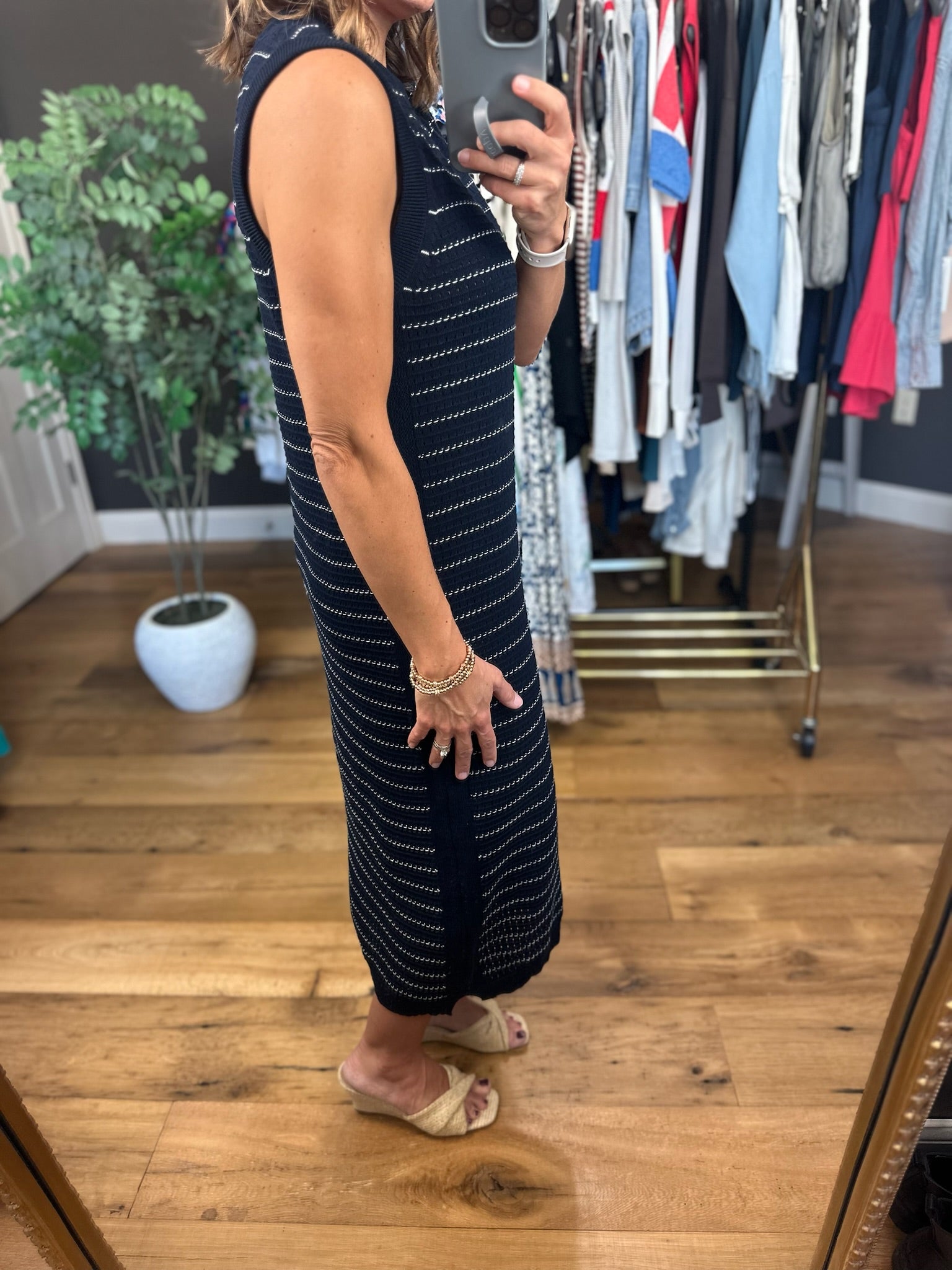 Place In My Heart Striped Midi Dress-Dresses-Wishlist-Anna Kaytes Boutique, Women's Fashion Boutique in Grinnell, Iowa