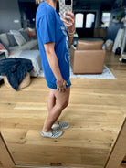 All American Boyfriend Tee - Yacht Blue-Z Supply-Anna Kaytes Boutique, Women's Fashion Boutique in Grinnell, Iowa