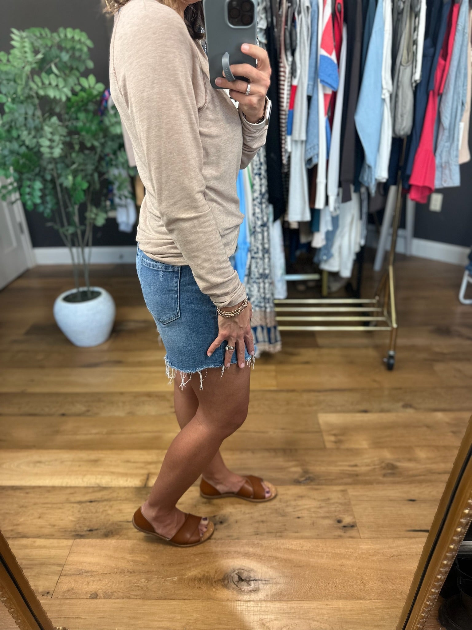 Turn Around Open Stitch Long Sleeve Top-Long Sleeves-Staccato-Anna Kaytes Boutique, Women's Fashion Boutique in Grinnell, Iowa